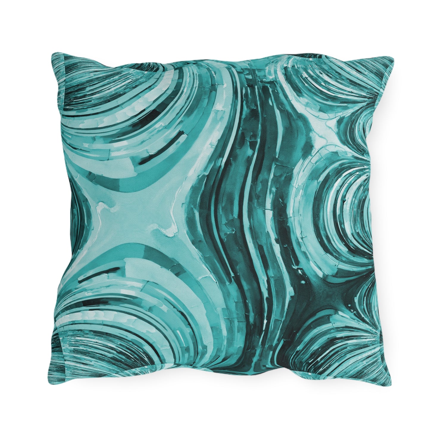 Uzi Spiral Tif Outdoor Pillow, 18" x 18"