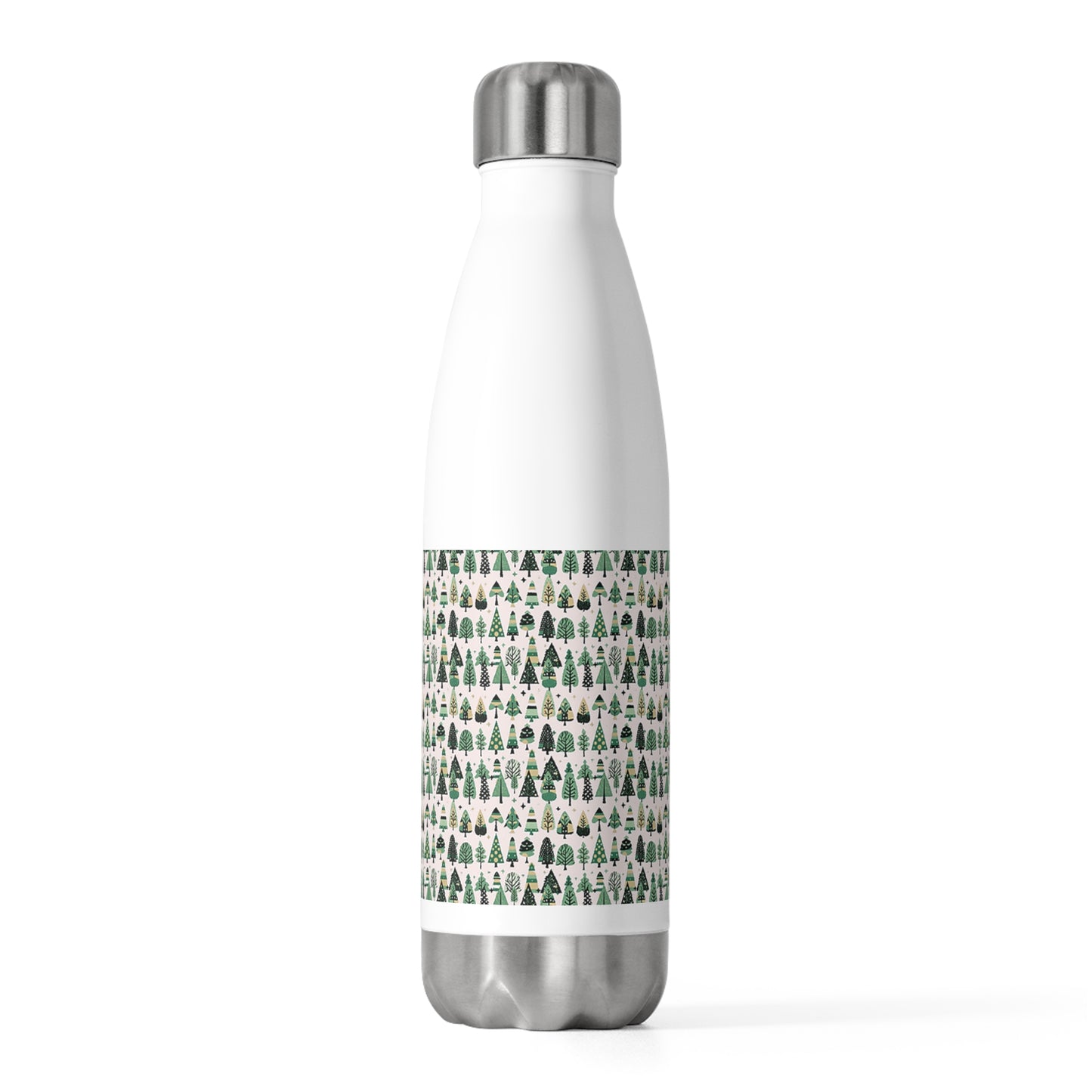 Mini Vintage Green Trees 20oz Insulated Water Bottle