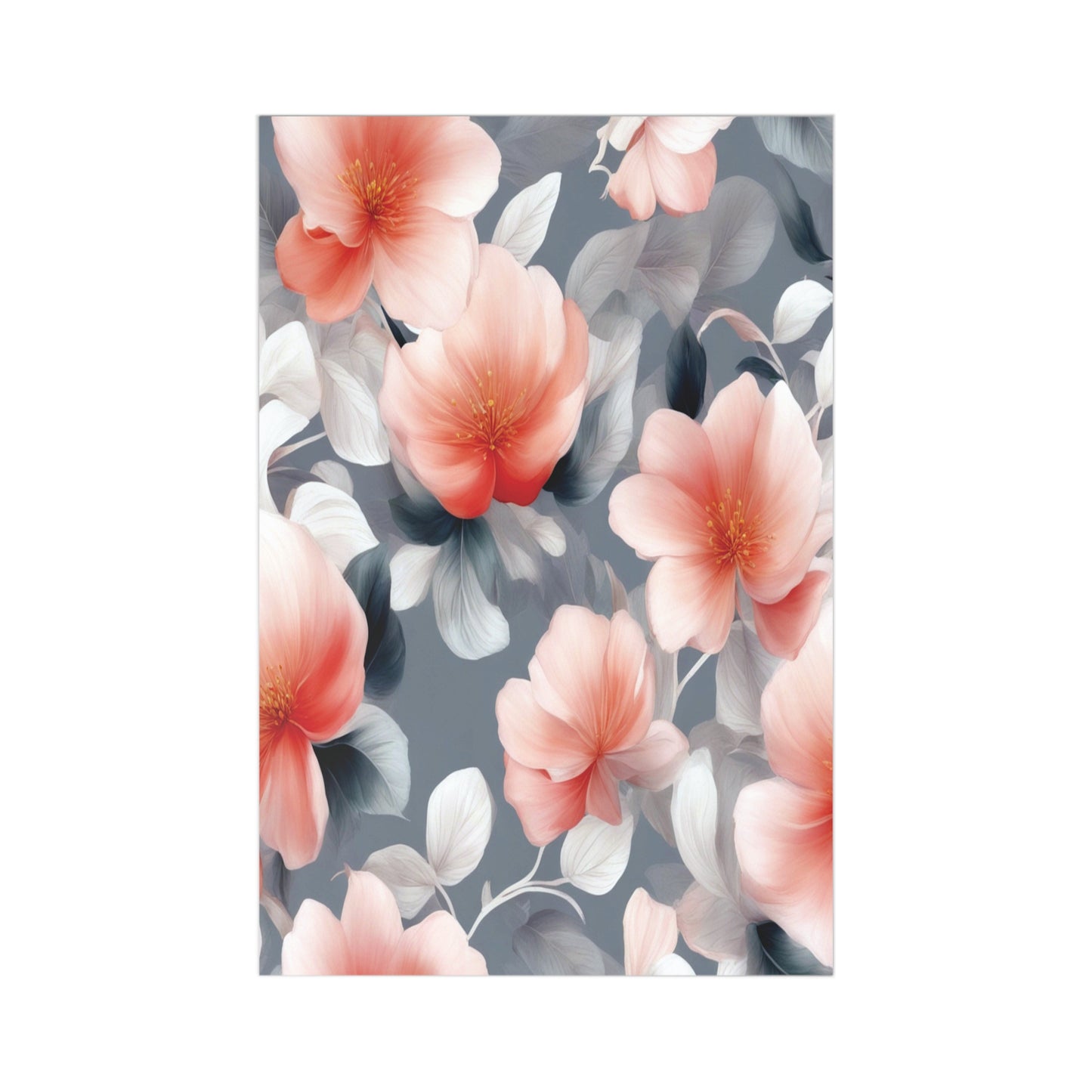 Red Blossom Floral Bunch Postcards (7 pcs)
