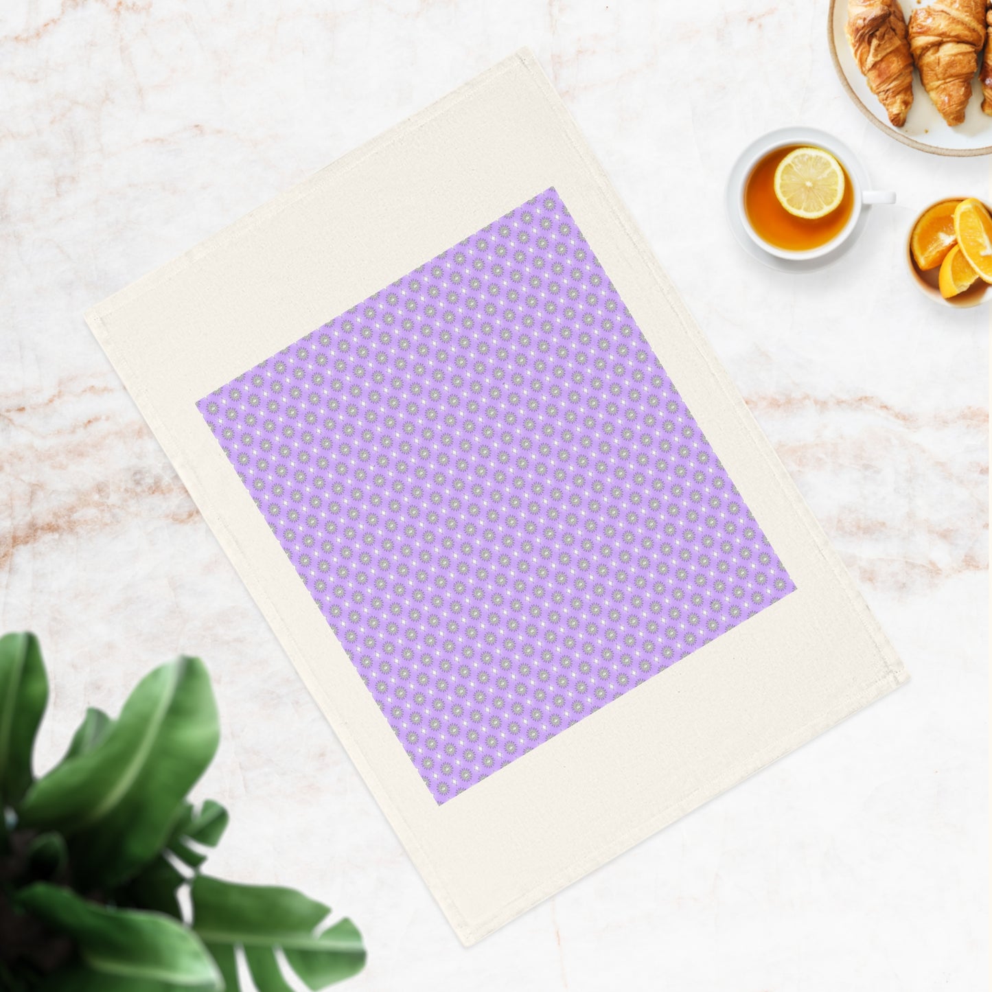 Lavender Star-crossed Bodies Cotton Tea Towel 19.6" x 27.5"