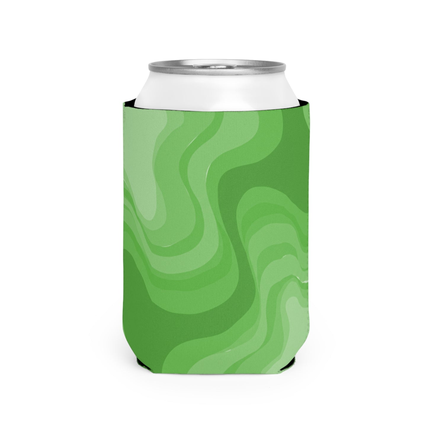 Greenie Meanie Wavey 12 oz Can Cooler Sleeve