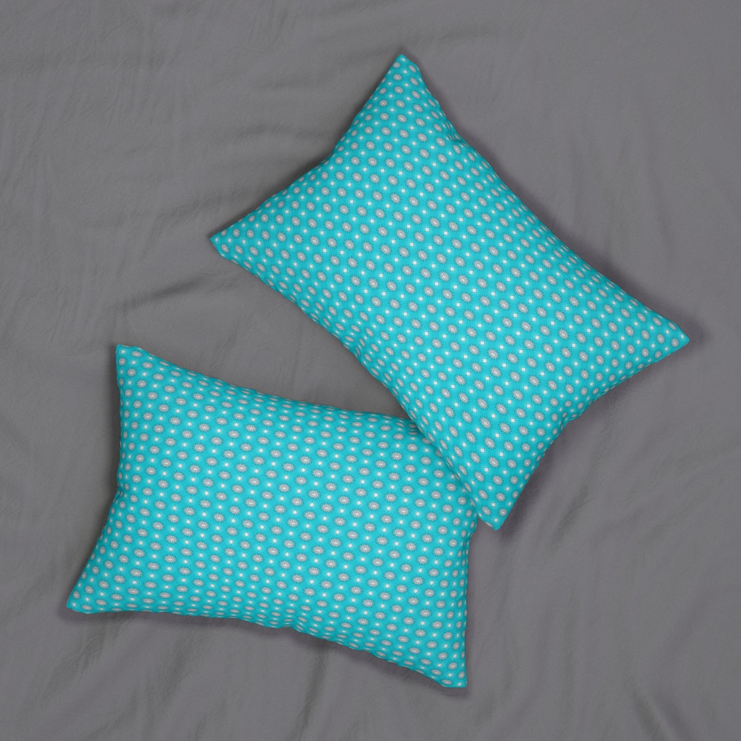 Tif Green Star-crossed Bodies Spun Polyester Lumbar Pillow, 20" x 14"