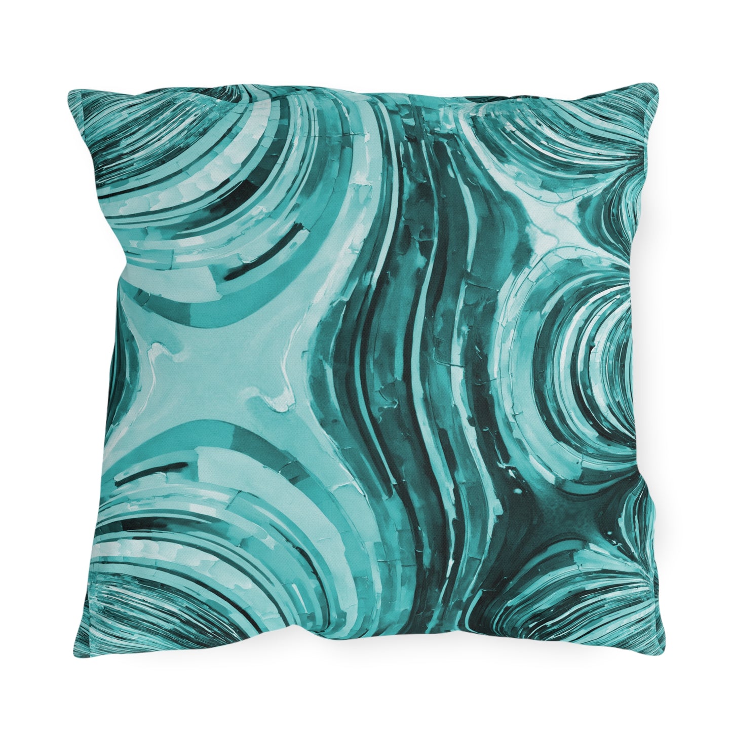 Uzi Spiral Tif Outdoor Pillow, 18" x 18"