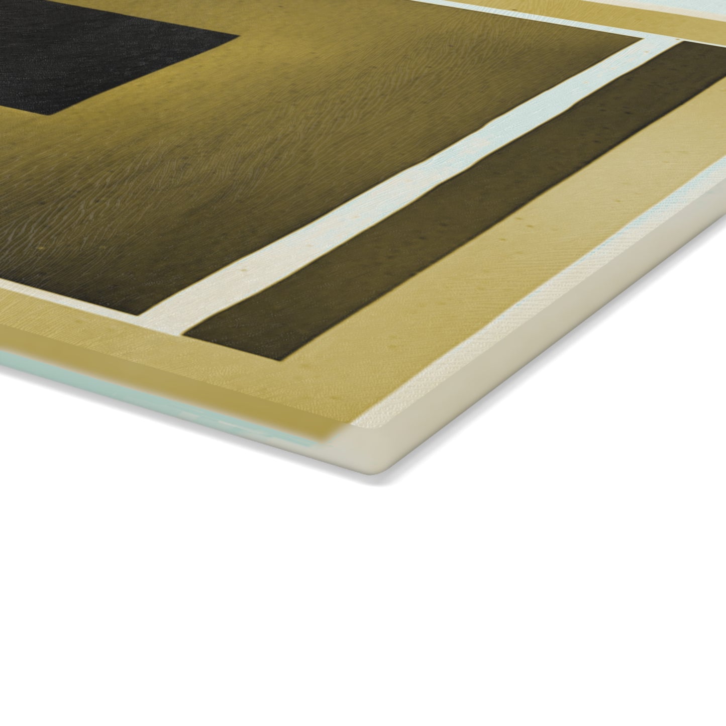 Tan Shadow Glass Cutting Board, 11" x 15"