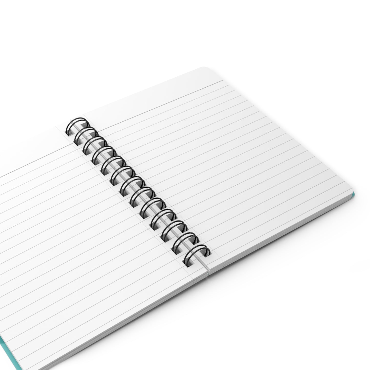 Tif Green Wavey Spiral Bound Journal, 5" x 7" 150 pages