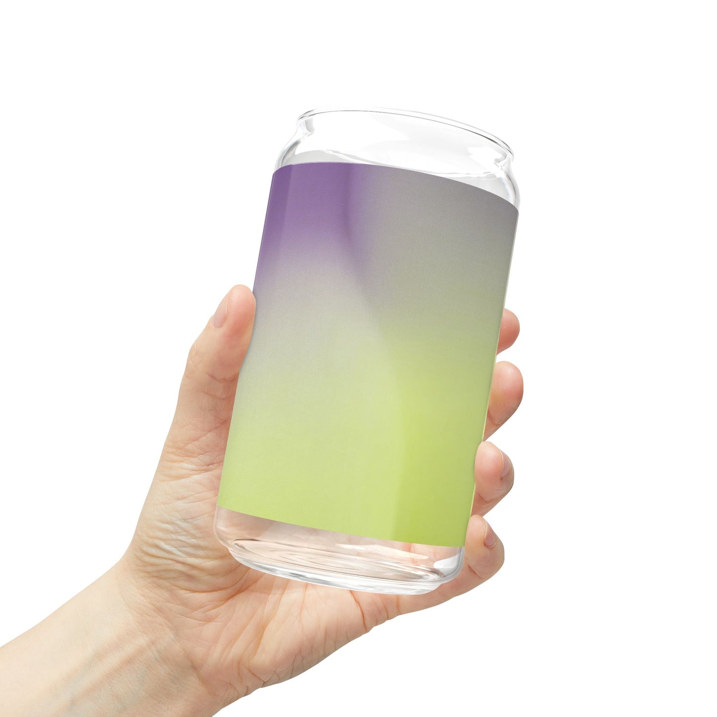 Purple Golden Fade Sipper Glass, 16oz