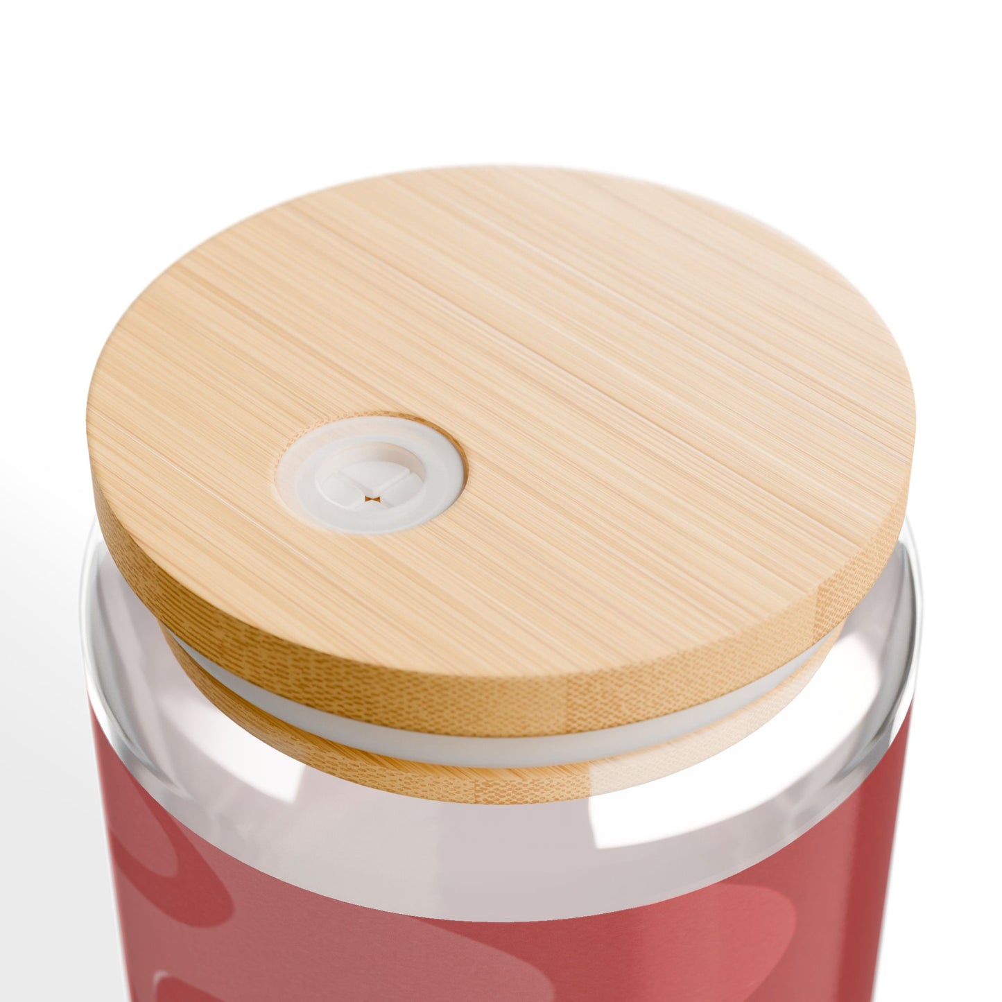 Power Red Wavey Sipper Glass, 16oz