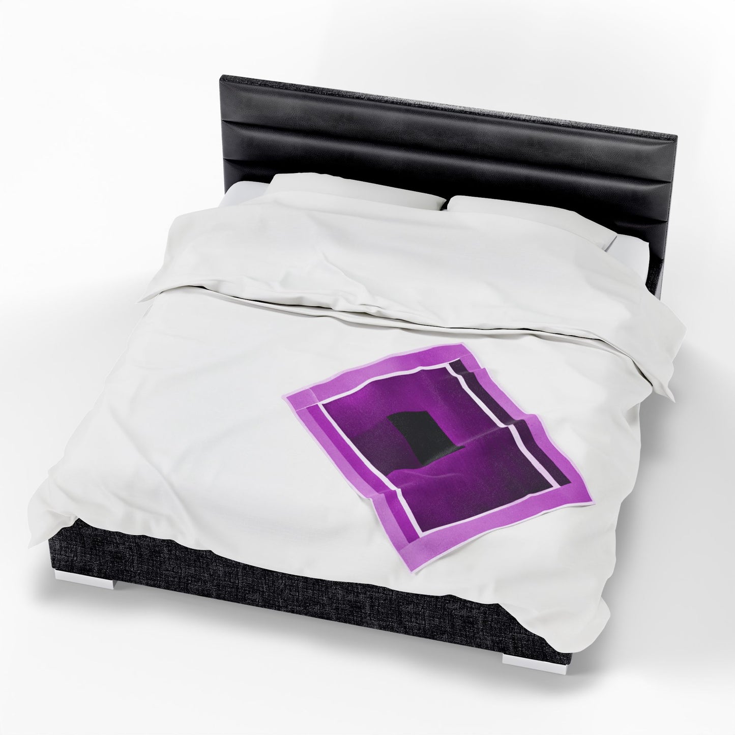 Magenta Shadow Velveteen Plush Blanket, 30" x 40"
