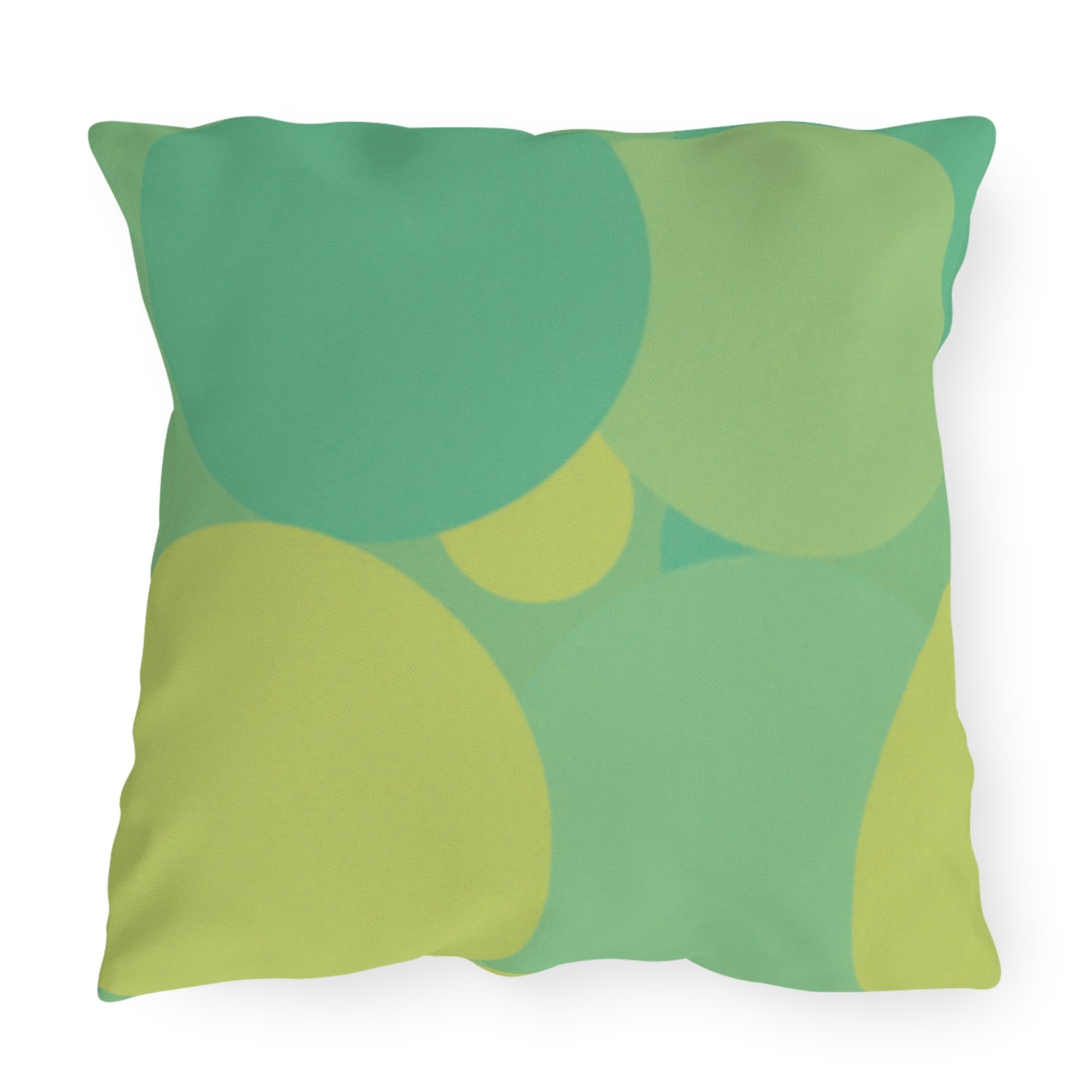 Pastel Green Patches 20" x 20" Outdoor Pillow