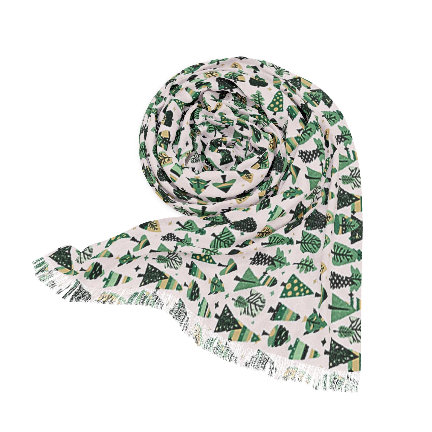 Mini Green Trees Light Scarf