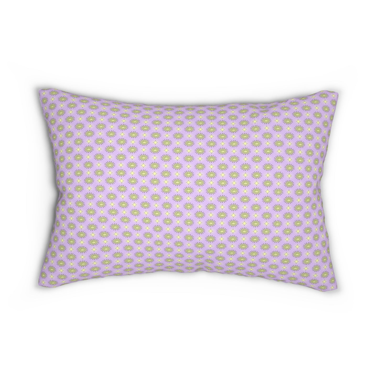 Magenta Star-crossed Bodies Spun Polyester Lumbar Pillow, 20" x 14"