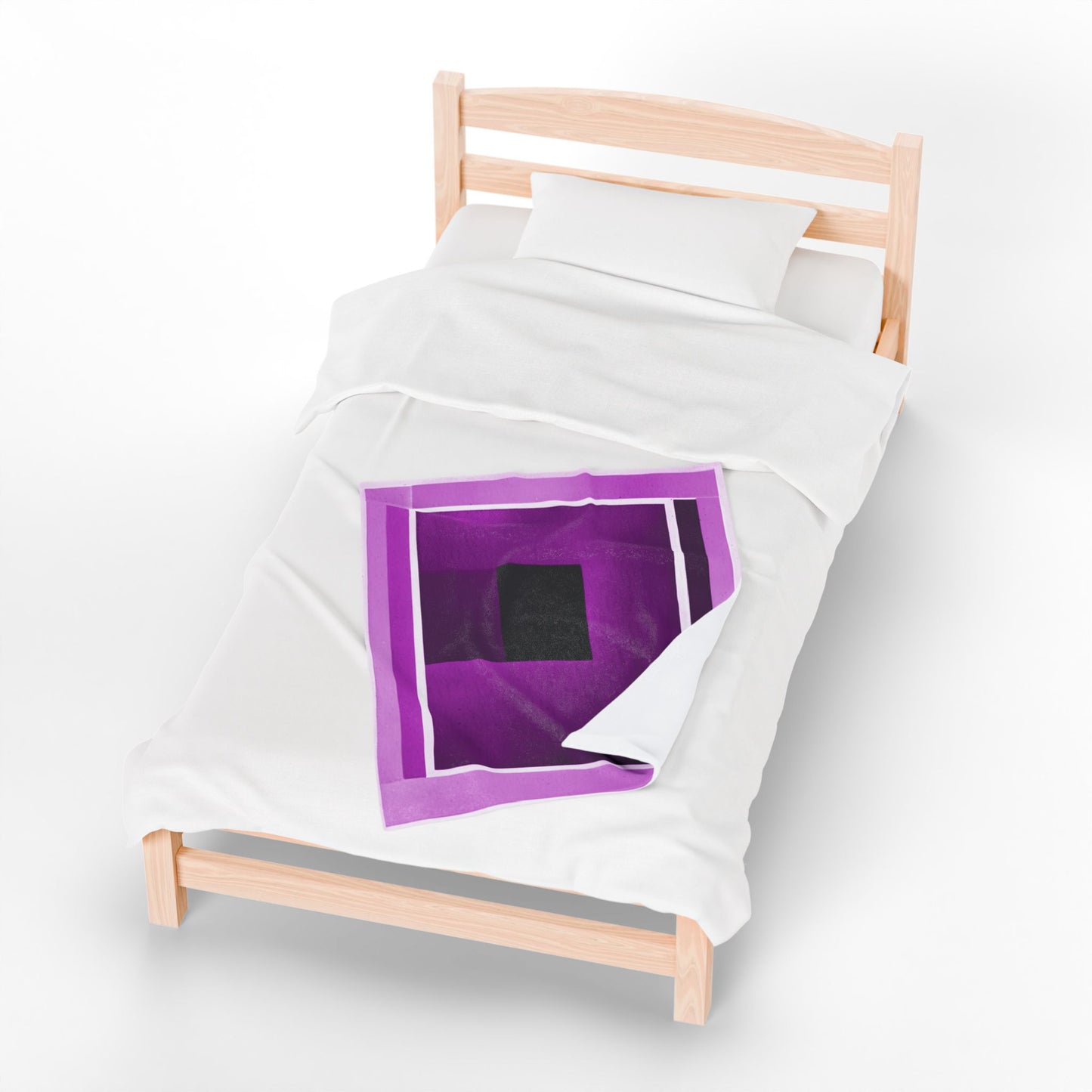 Magenta Shadow Velveteen Plush Blanket, 30" x 40"