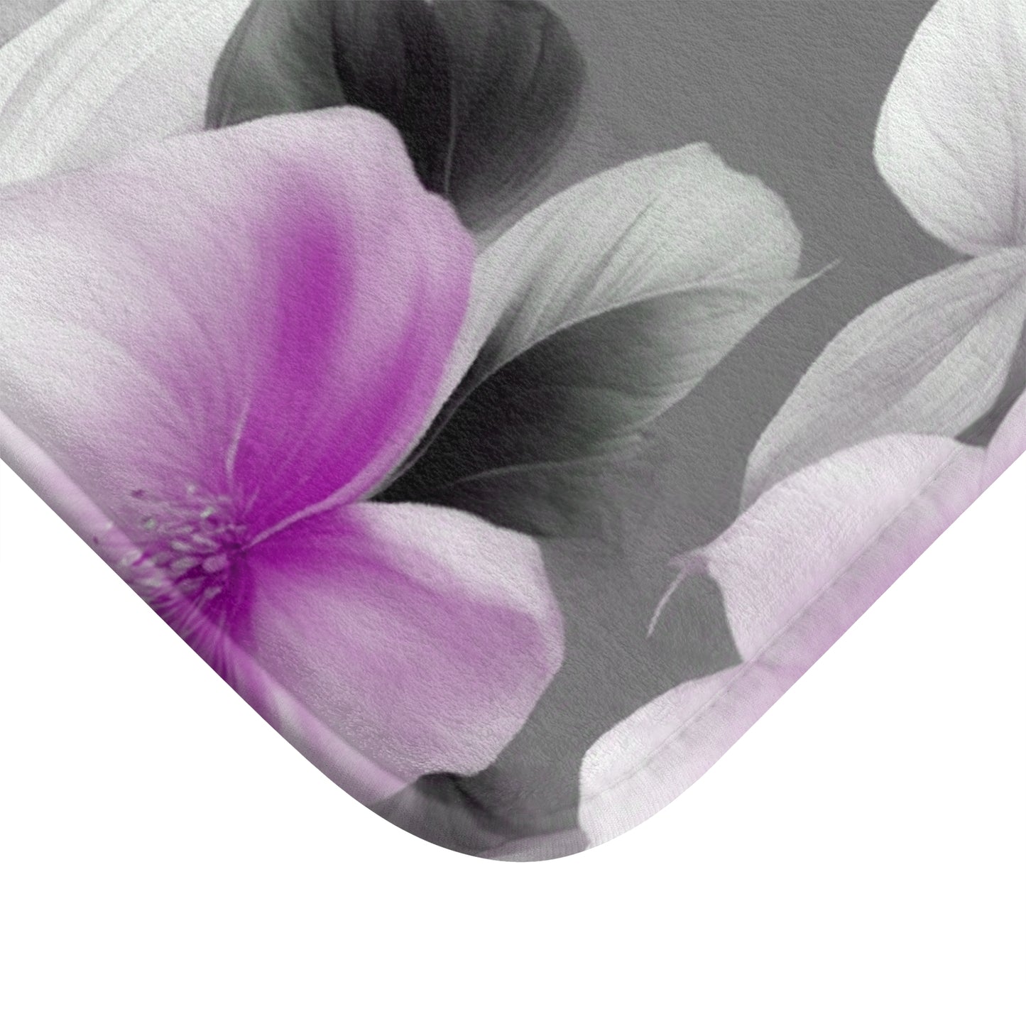 Purple Blossom Floral Bunch 34" x 21" Bath Mat