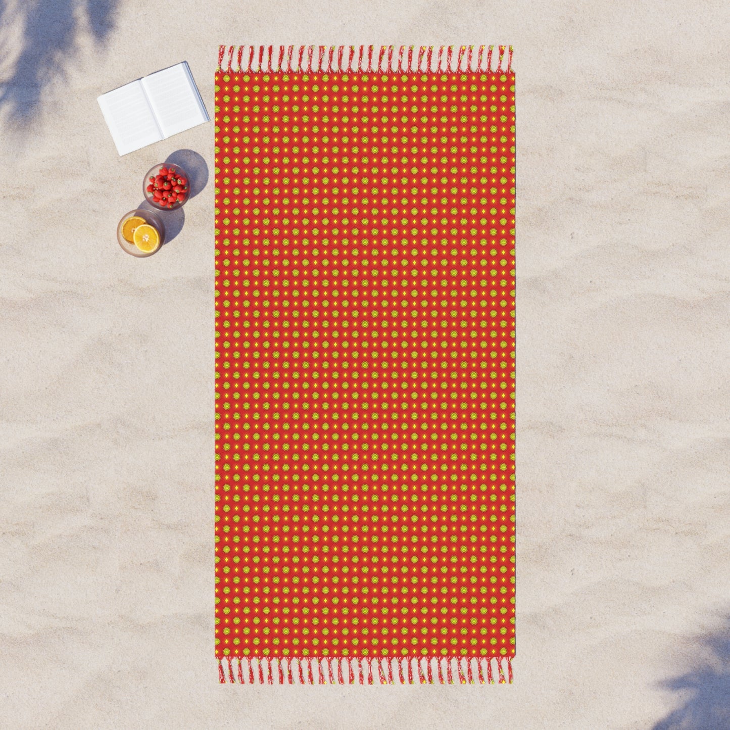 Late Evening Star-crossed Bodies Boho Beach Cloth, 38" × 81"