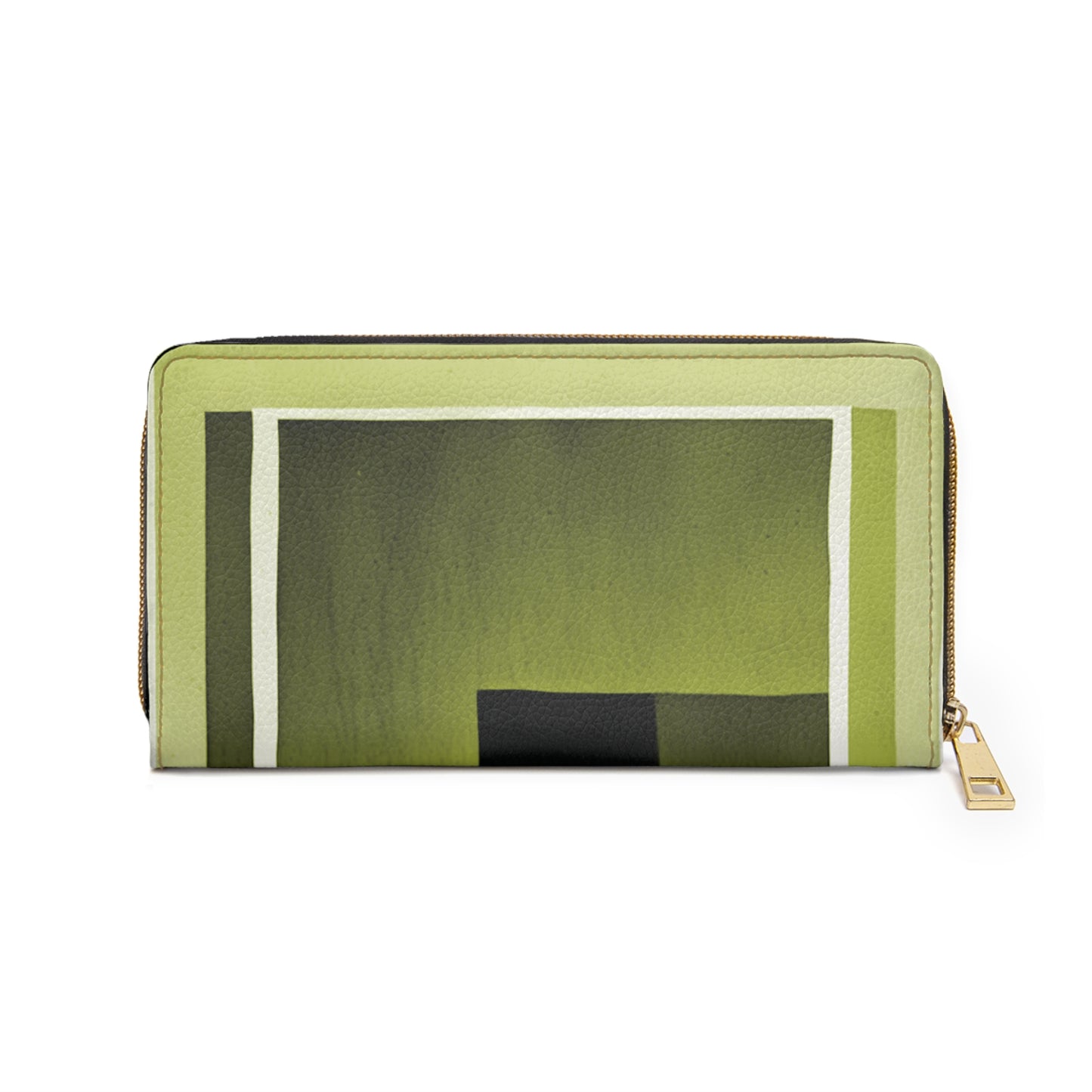 Lemongrass Shadow Elegant Abstract Zipper Wallet - Stylish & Functional Accessory for Everyday Use