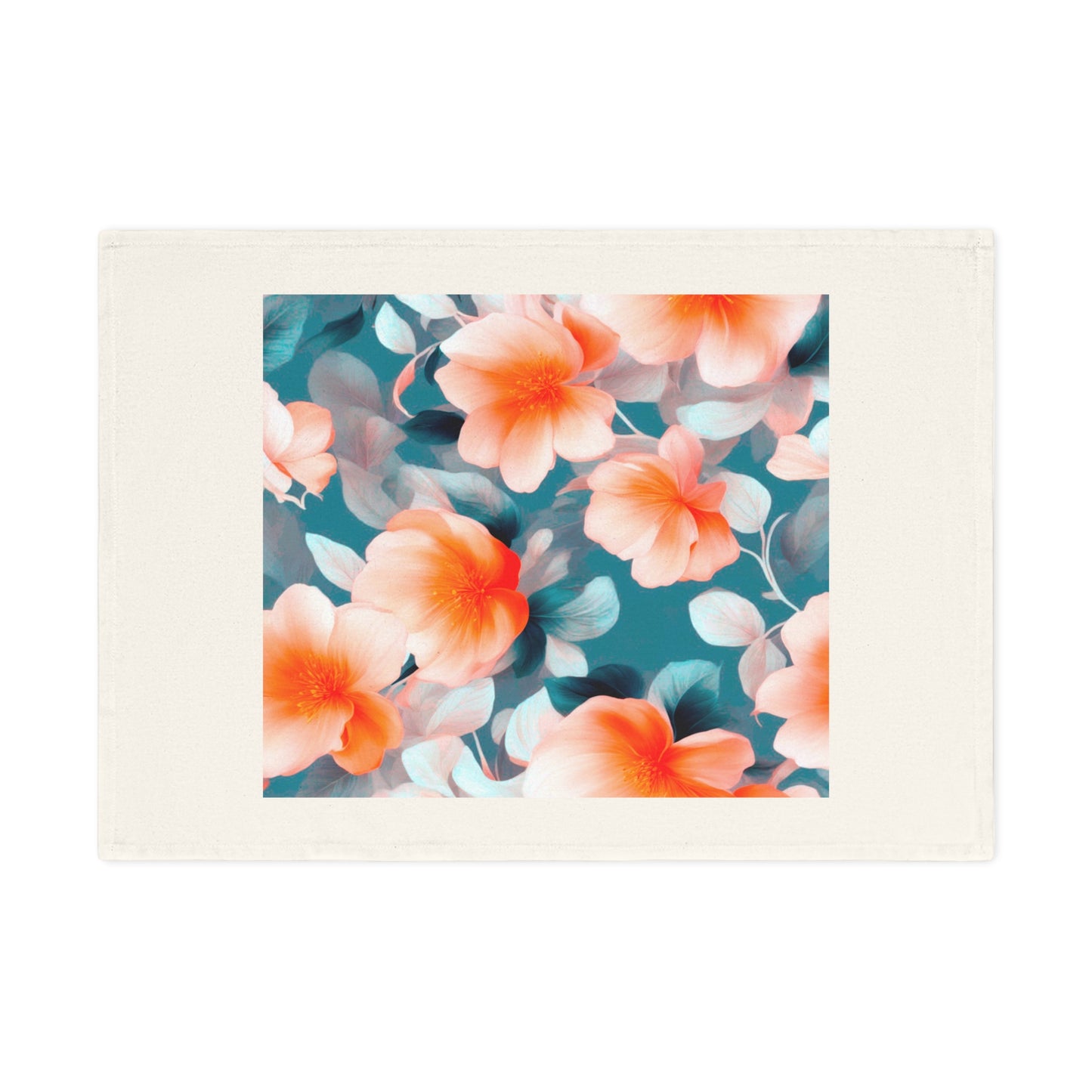 Orange Blossom Floral Bunch Cotton Tea Towel 19.6" x 27.5"