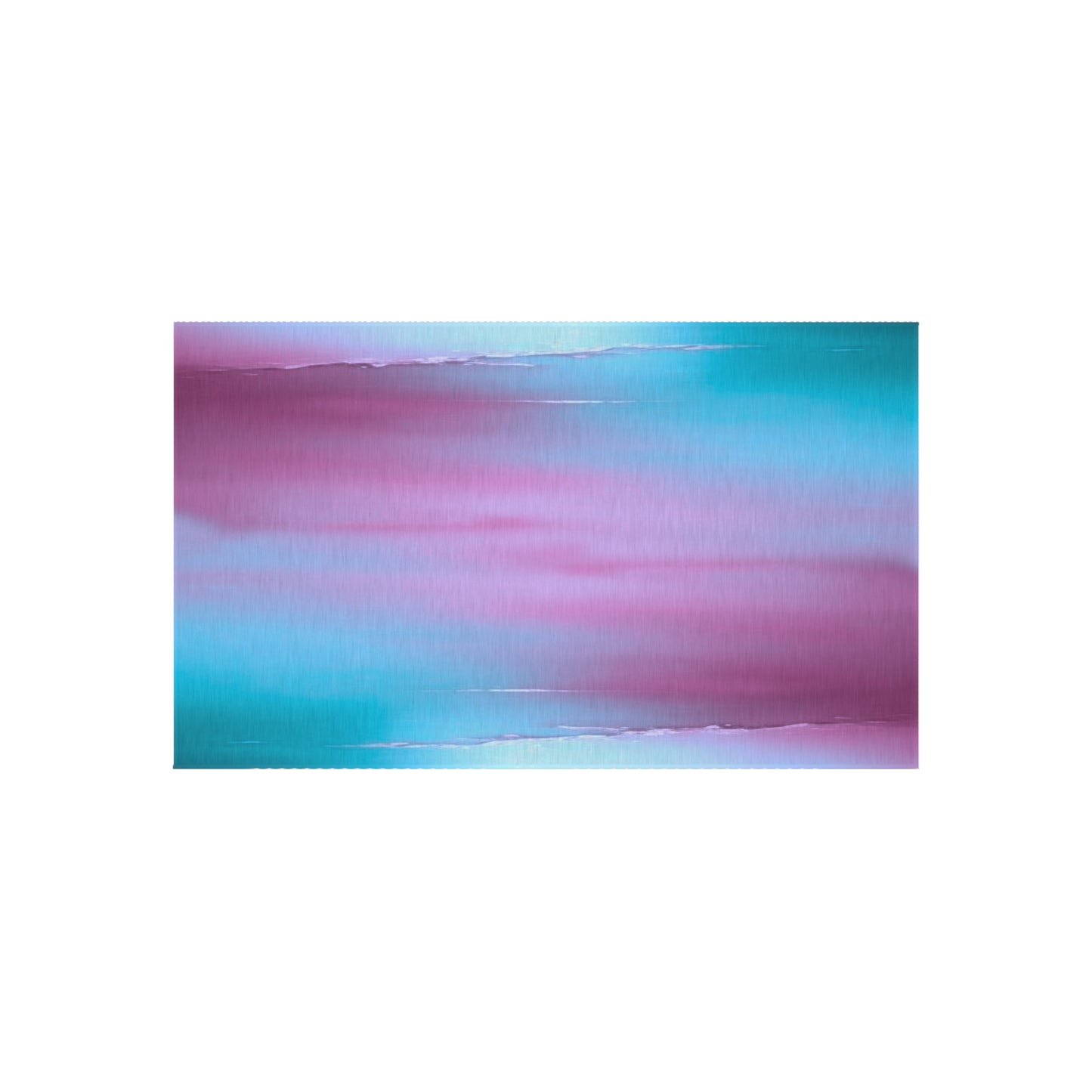 Wine Sea Blue Fog Outdoor Rug, 36" x 60"