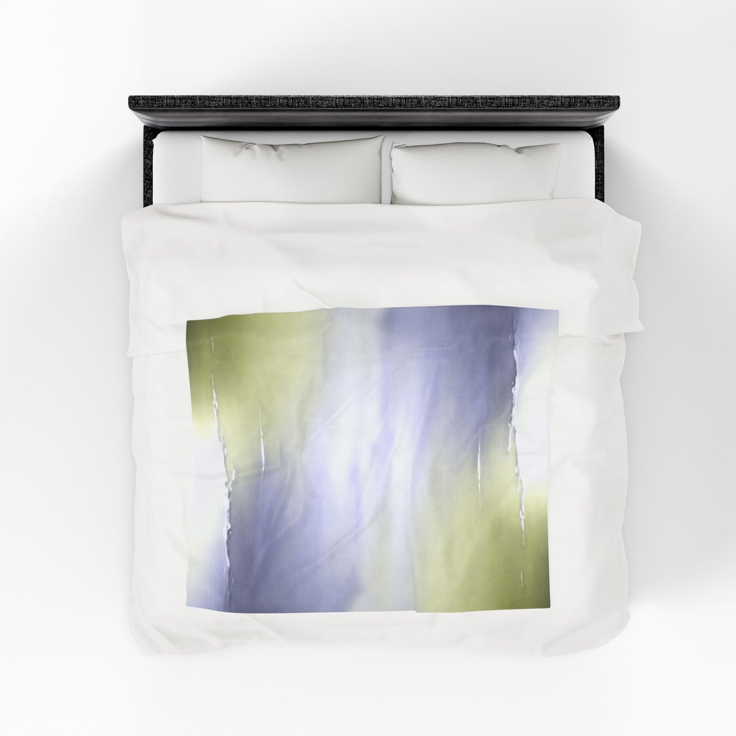 Lavender Sea Golden Fog Velveteen Plush Blanket, 50" x 60"