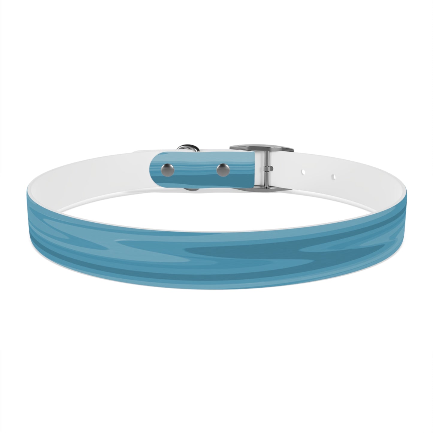 Sky Blue Wavey Extra Large Dog Collar