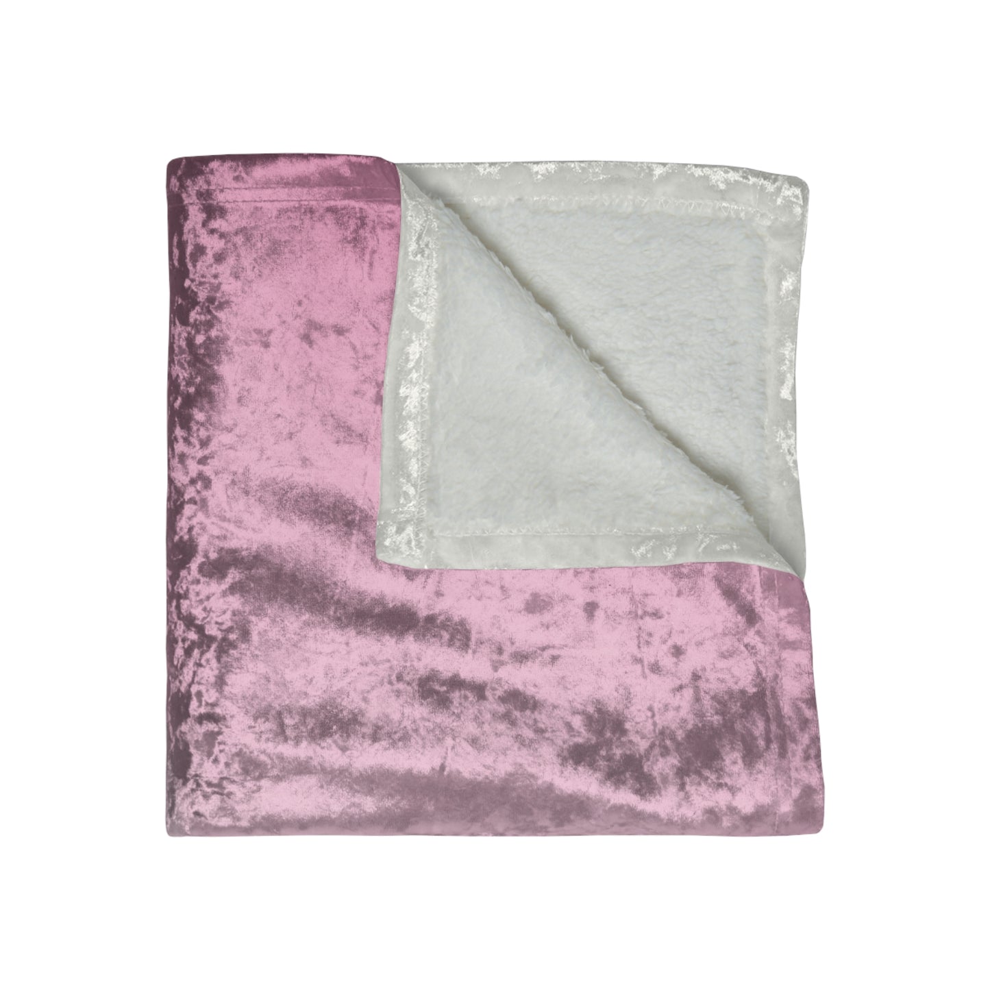 Pink Blush Fade 50" x 60" Crushed Velvet Blanket