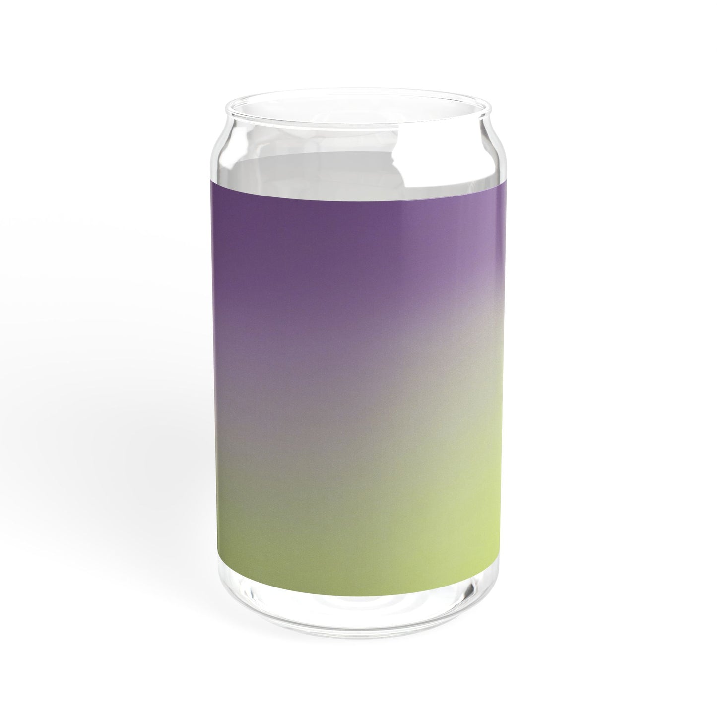 Purple Golden Fade Sipper Glass, 16oz