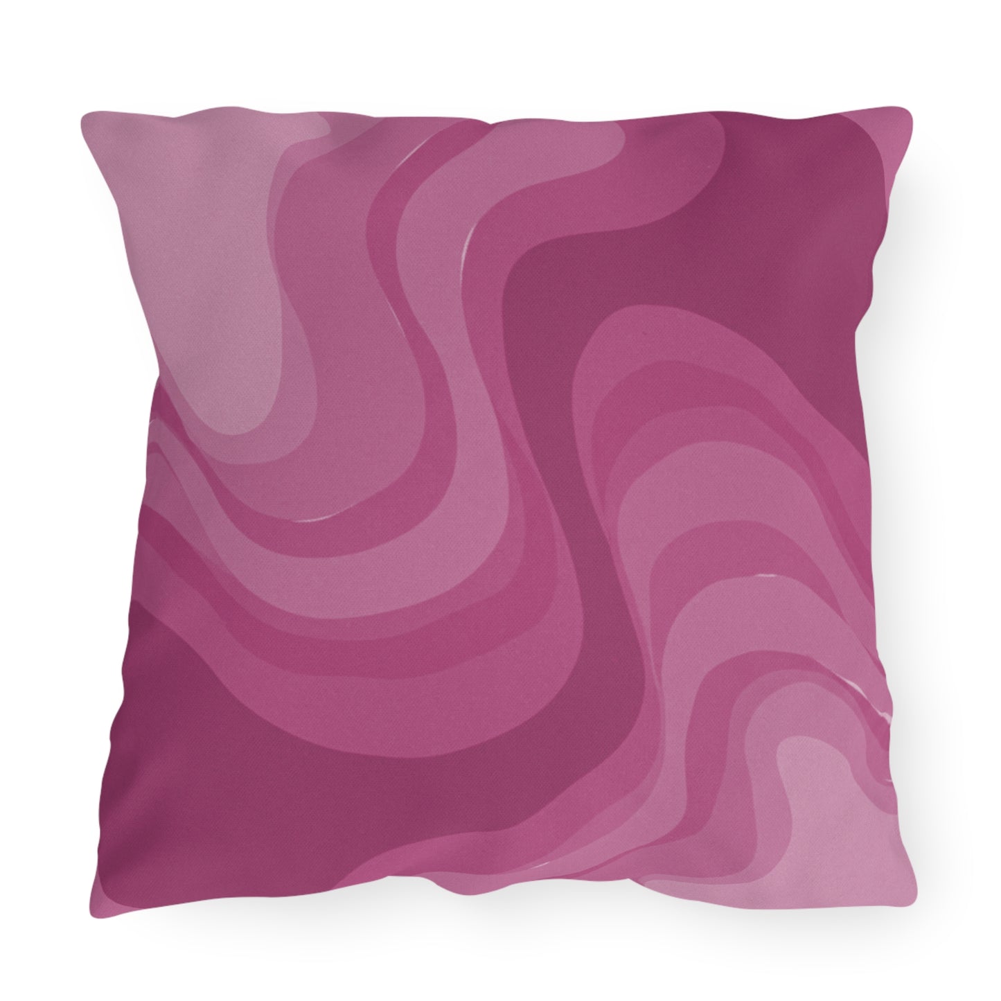 Pinky Mauve Wavey 20" x 20" Outdoor Pillow