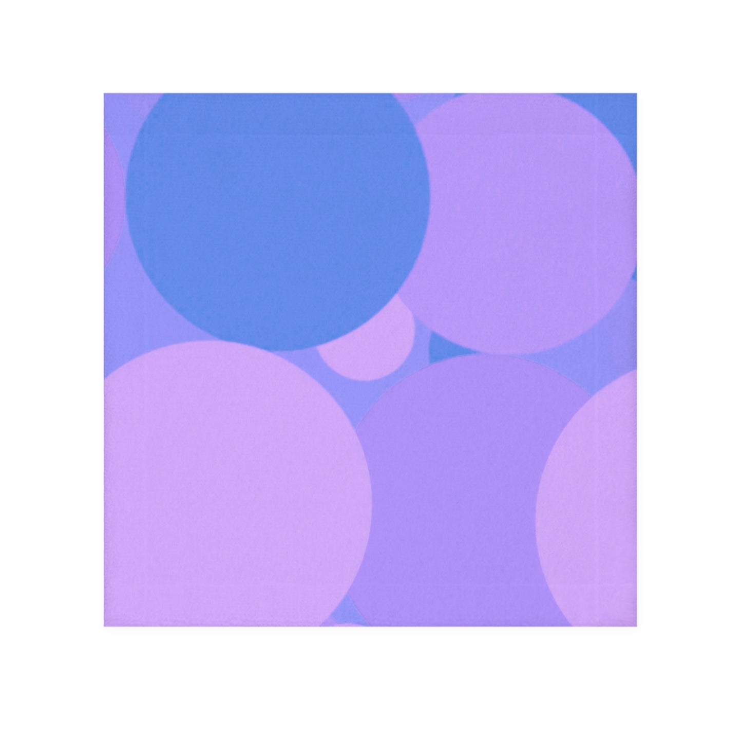 Pastel Purple Family Patches Face Towel, 13" x 13"