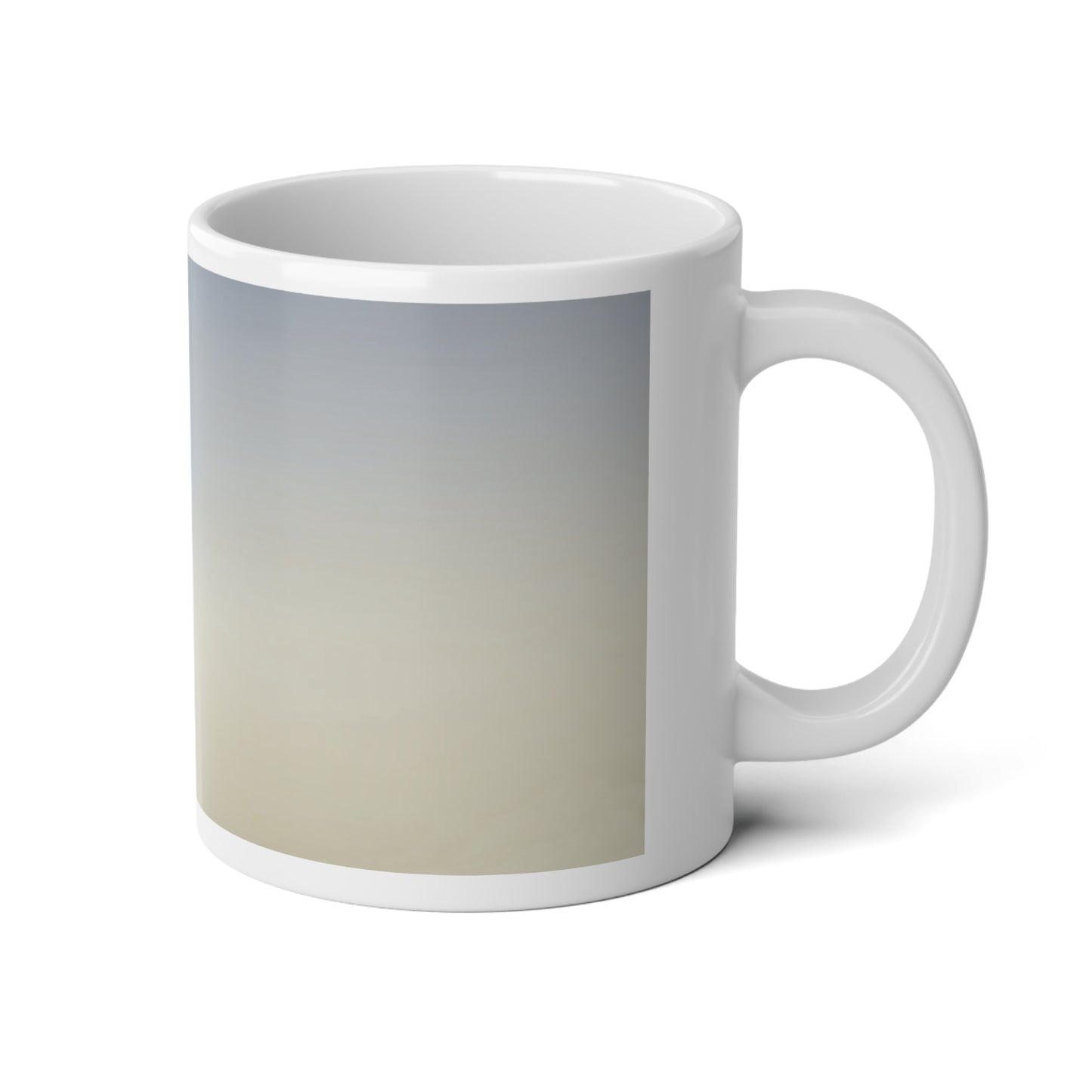 Cobalt Fade 20 oz White Glossy Jumbo Mug