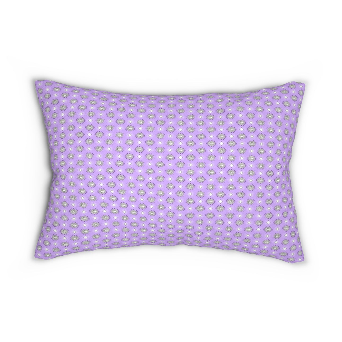Lavender Star-crossed Bodies Spun Polyester Lumbar Pillow, 20" x 14"
