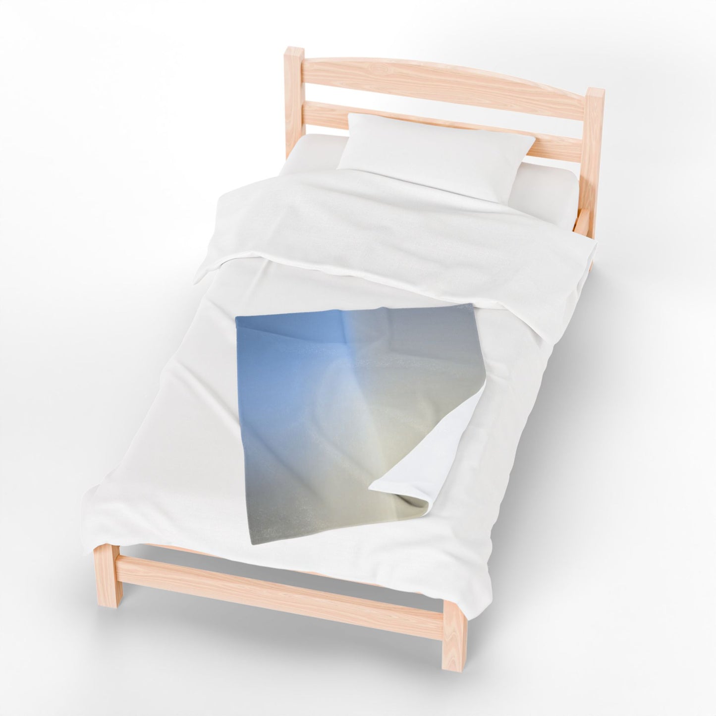 Cobalt Fade Velveteen Plush Blanket, 30" x 40"