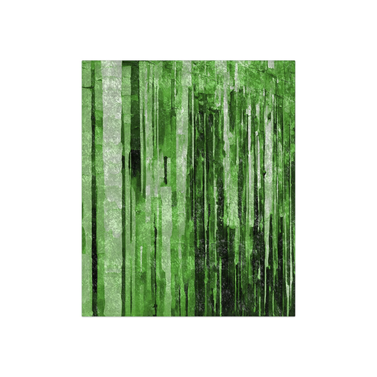 Striped Mint Pastel 50" x 60" Crushed Velvet Blanket