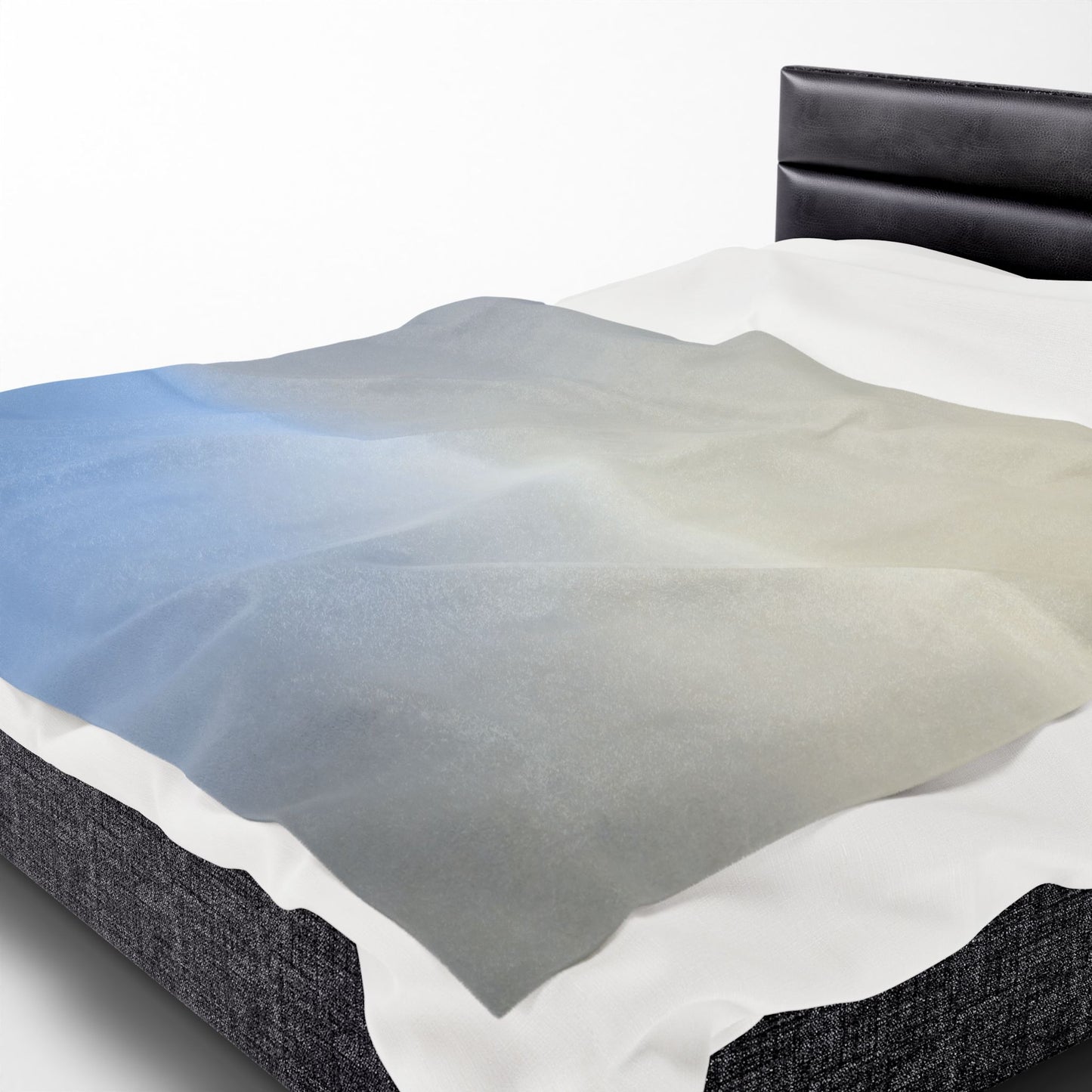 Cobalt Fade Velveteen Plush Blanket, 60" x 80"
