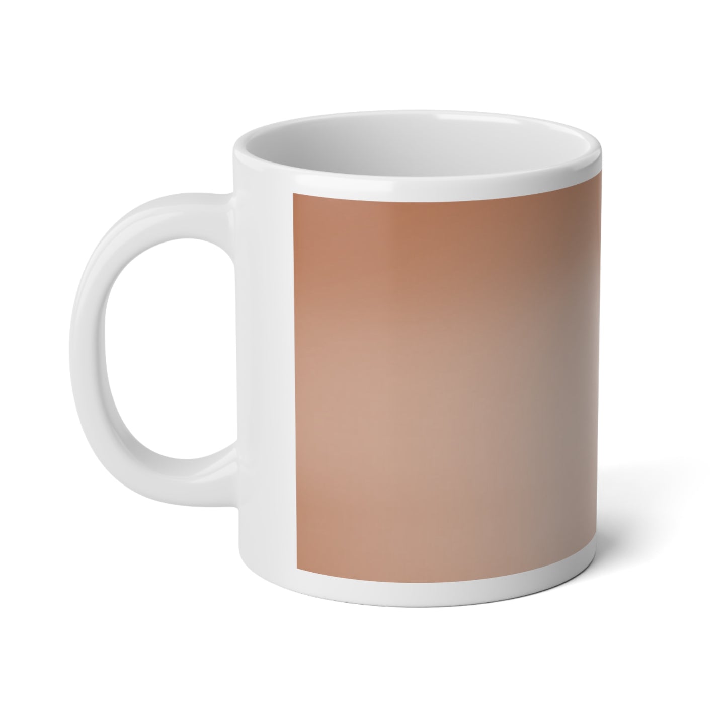 Soft Fade 20 oz White Glossy Jumbo Mug