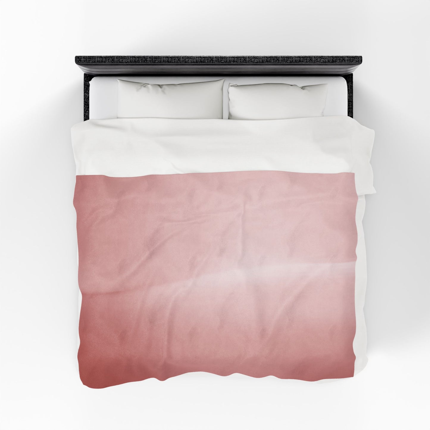 Rose Red Fade Velveteen Plush Blanket, 60" x 80"