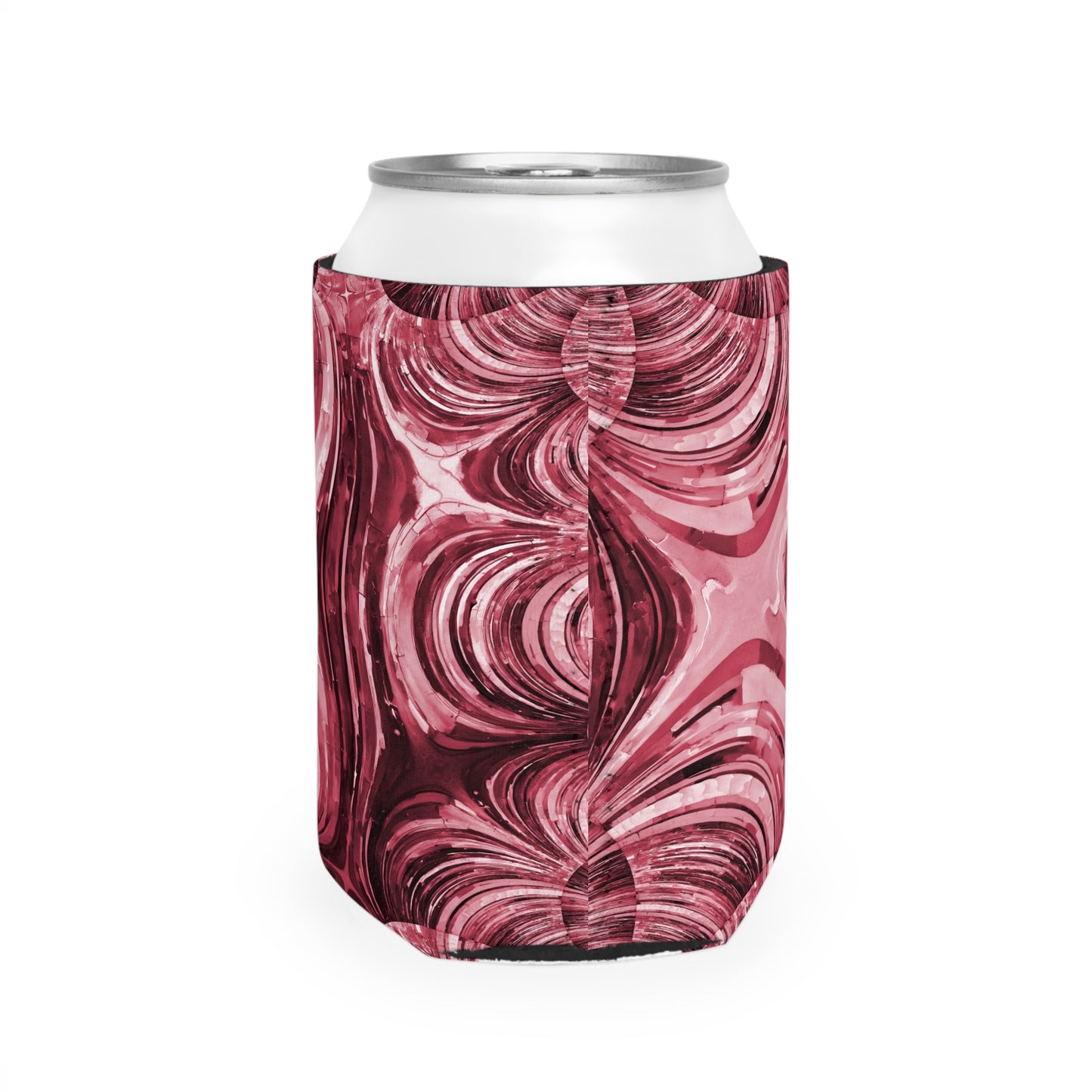 Uzi Spiral Ruby 12 oz Can Cooler Sleeve
