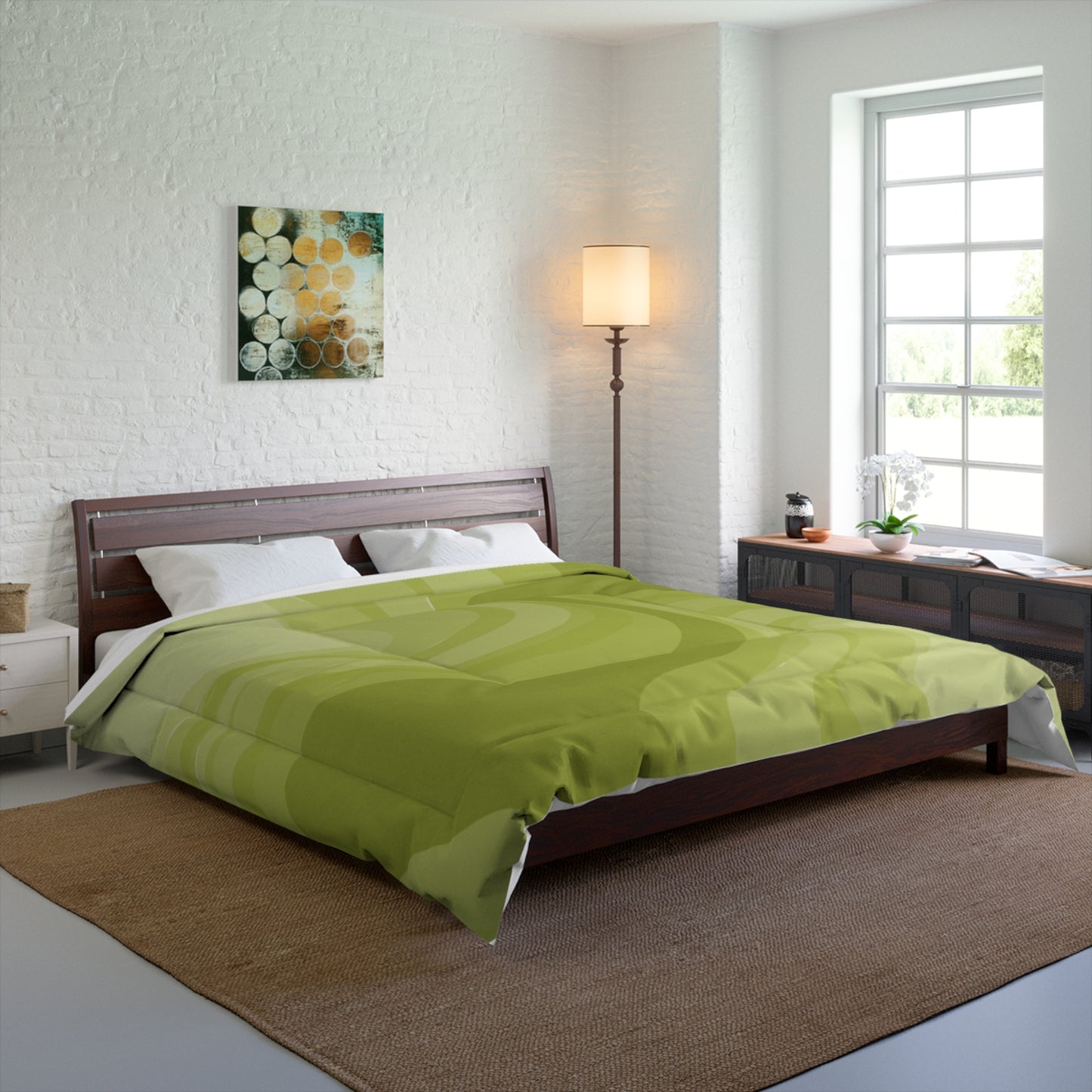 Lemon Wavey 104" × 88" Comforter