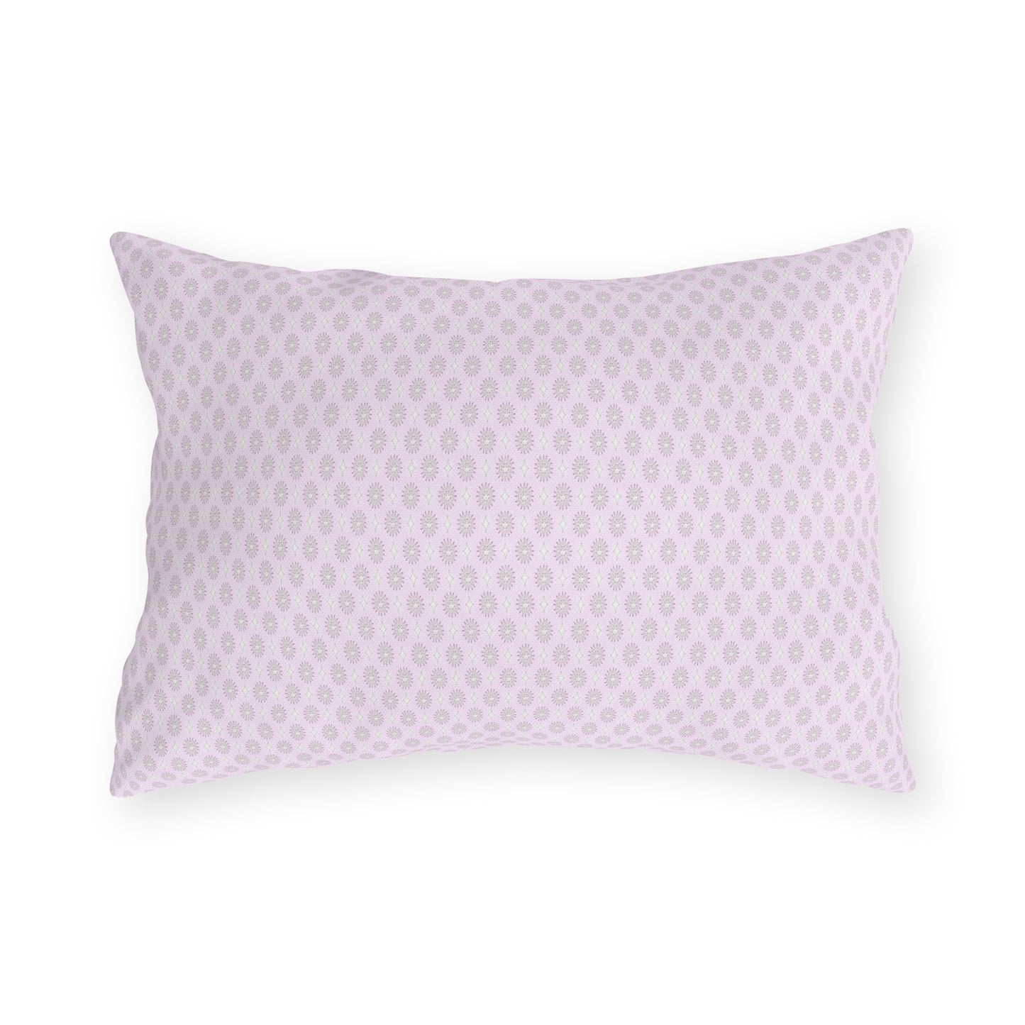Pink Mornings Star-crossed Bodies Outdoor Pillow, 20" x 14"