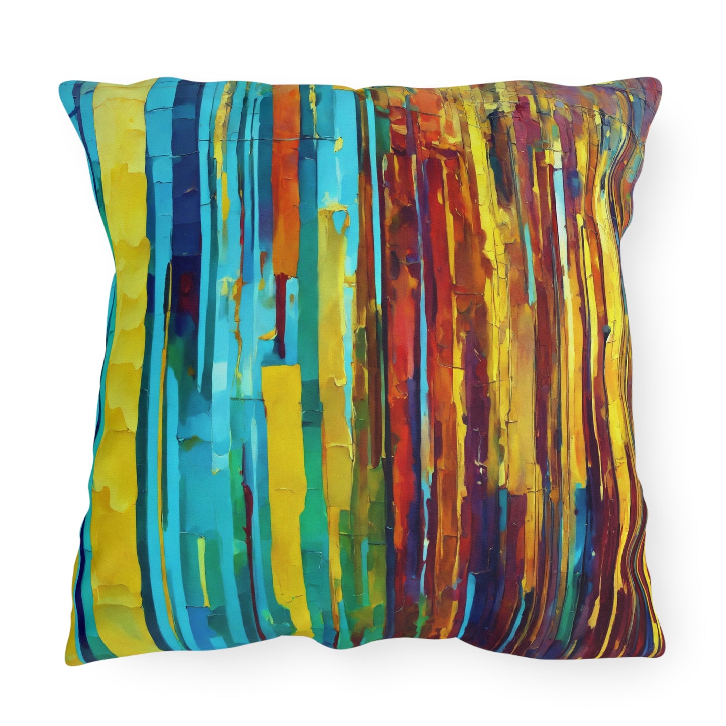 Striped Alpha 20" x 20" Outdoor Pillow