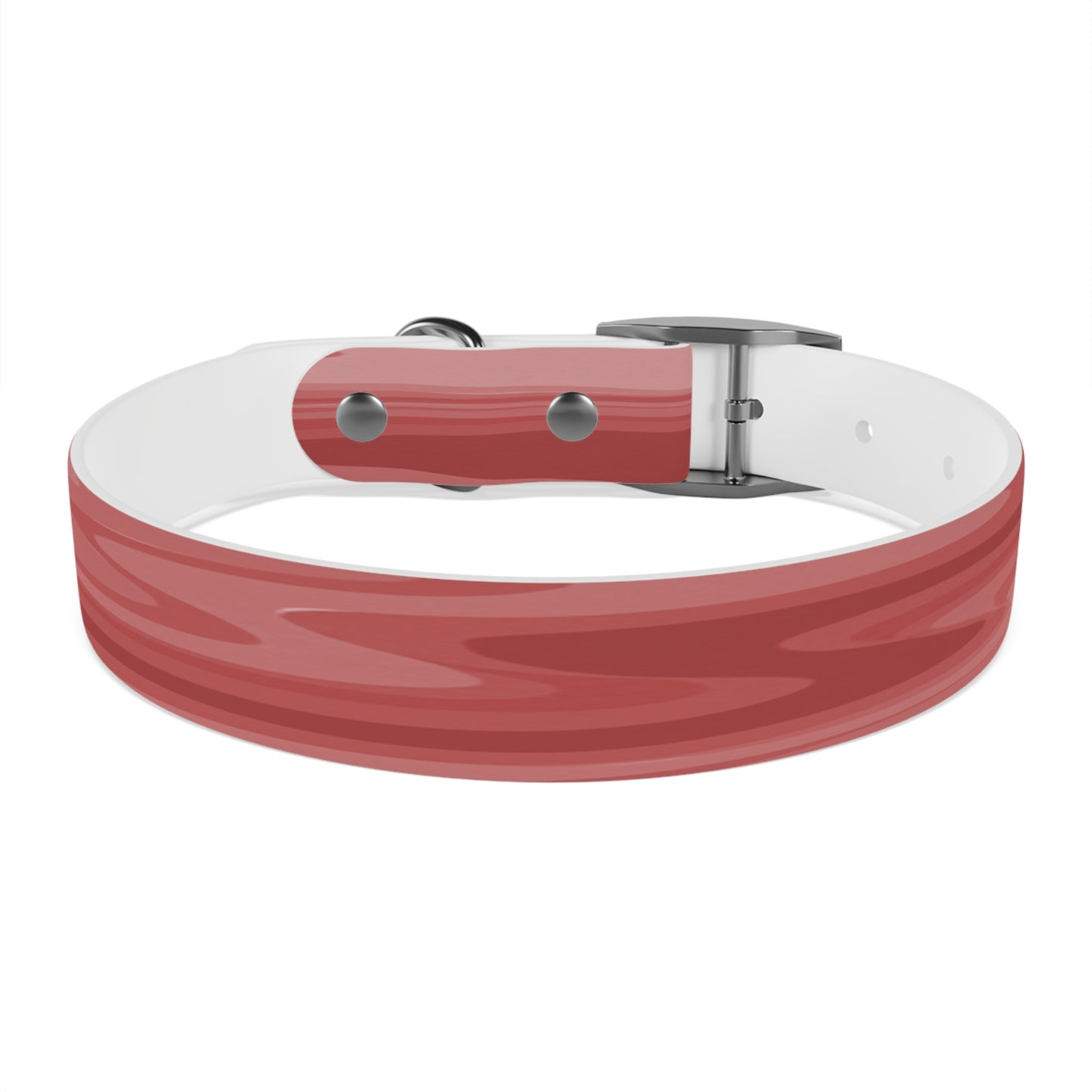 Power Red Wavey Medium Dog Collar