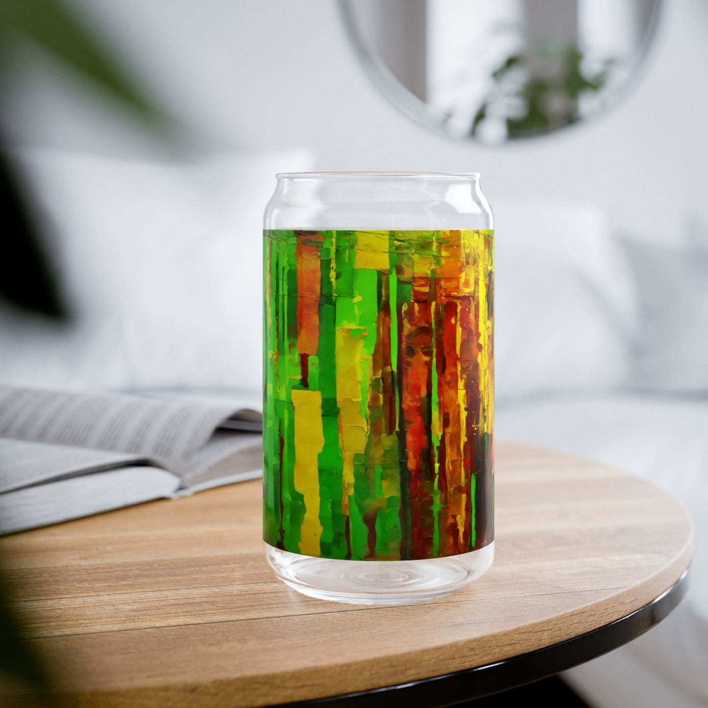 Striped Beta Sipper Glass, 16oz