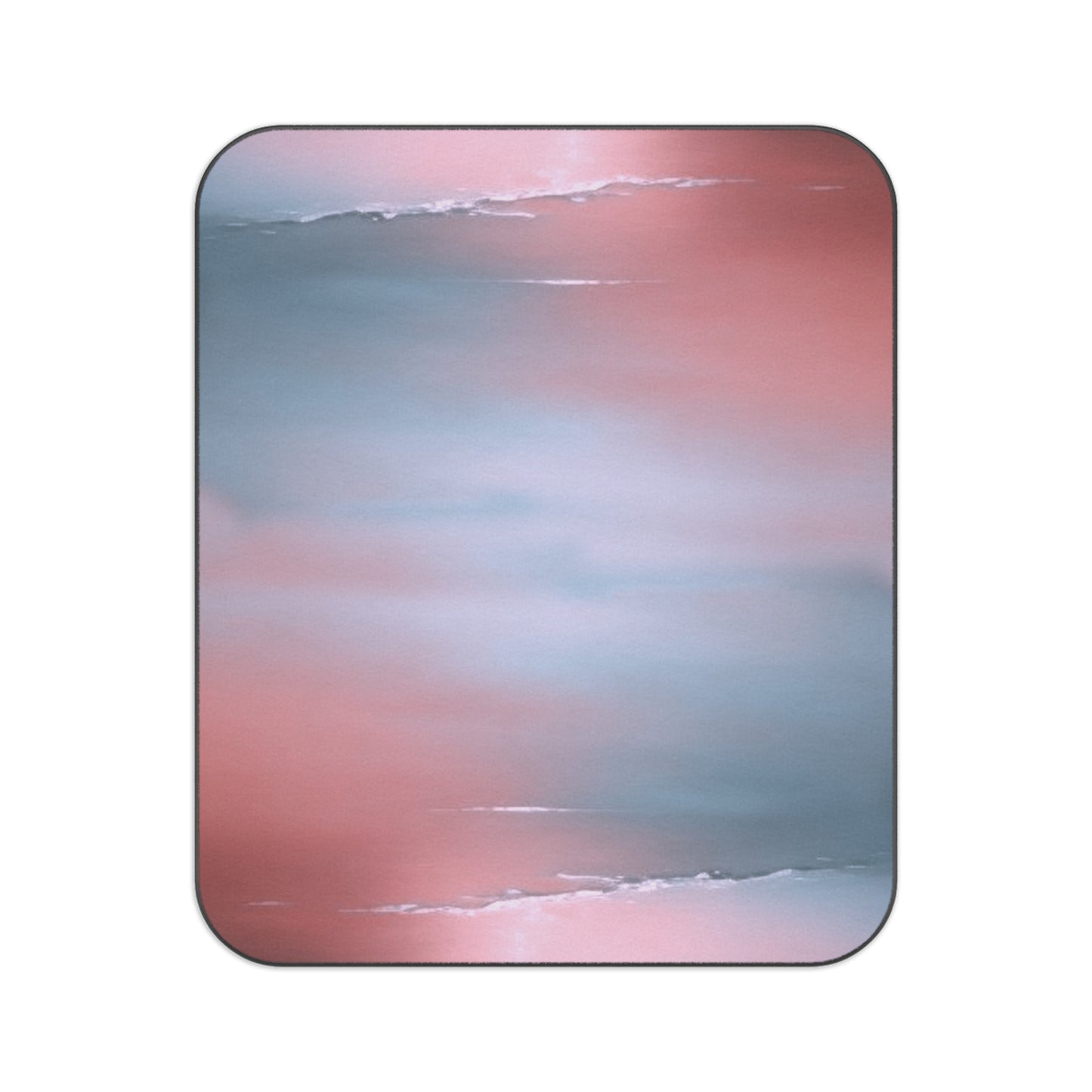 Gray Sea Pink Fog 61" × 51" Picnic Blanket