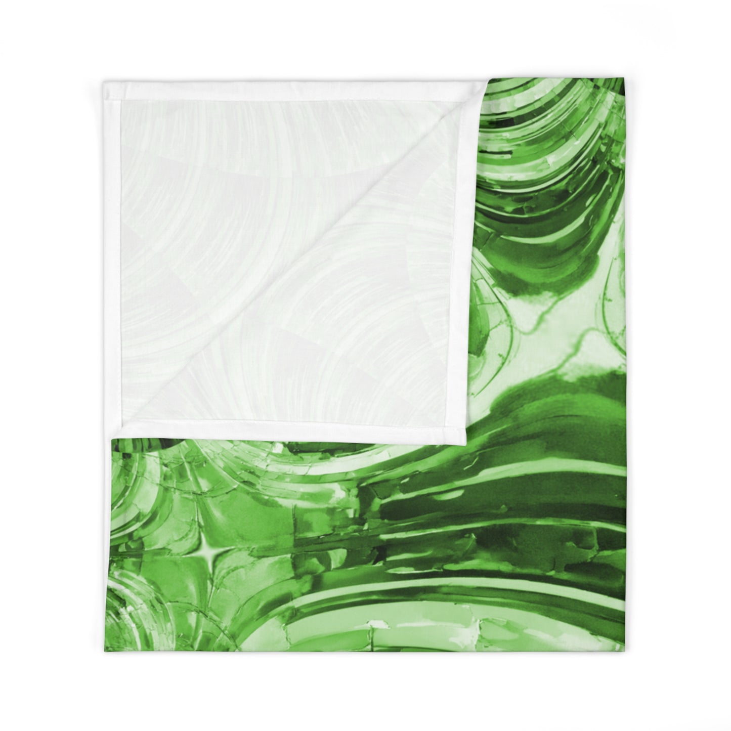 Uzi Spiral Mint Pastel Baby Swaddle 30″×40″ Blanket