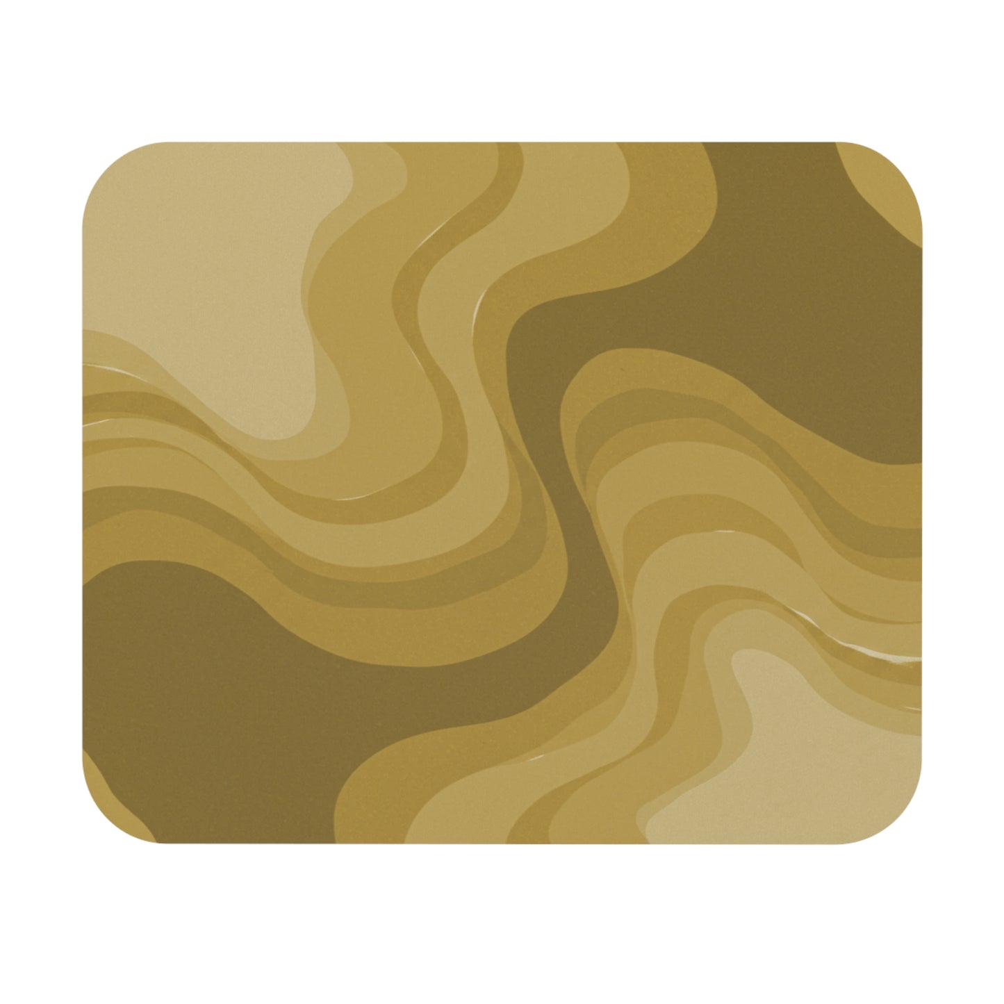 Brown Wavey Mouse Pad, 9" x 8" Rectangle