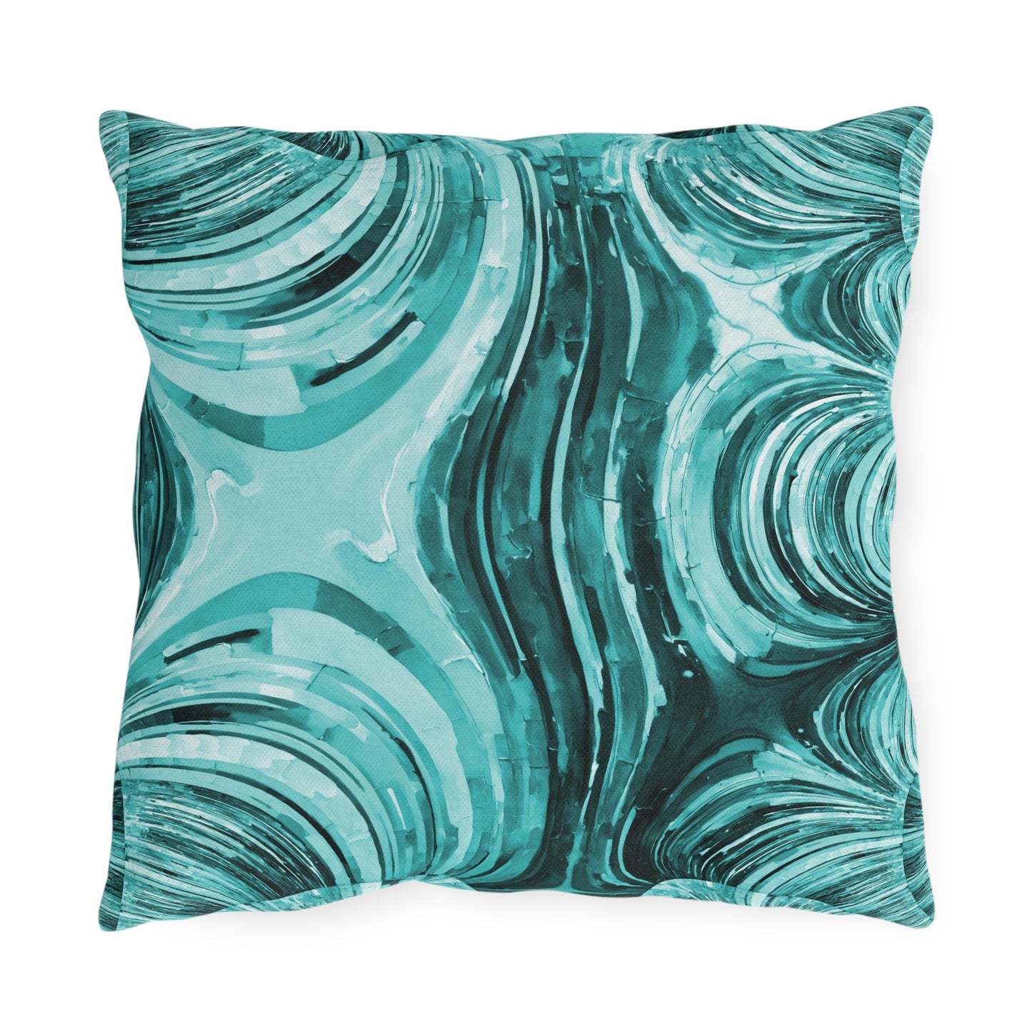 Uzi Spiral Tif Outdoor Pillow, 16" x 16"