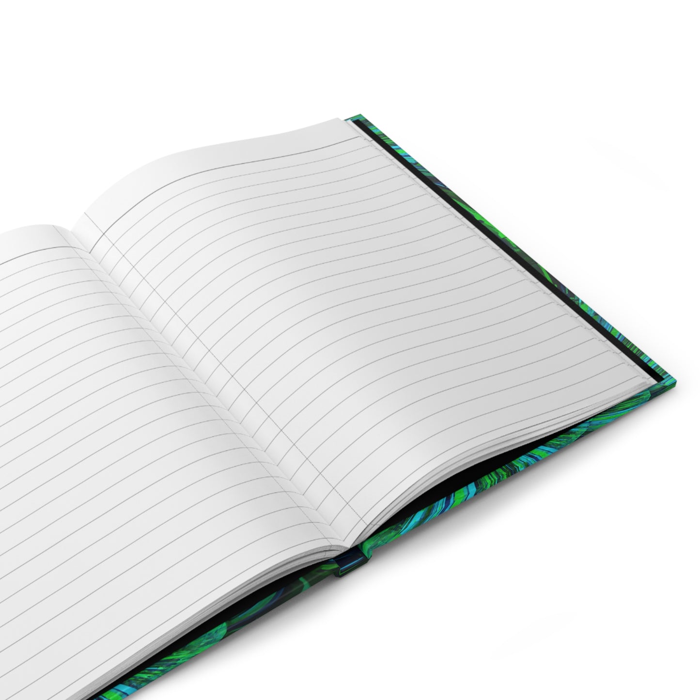 Uzi Spiral Blue Green 5.75" x 8" Hardcover Journal Matte with 150 lined pages