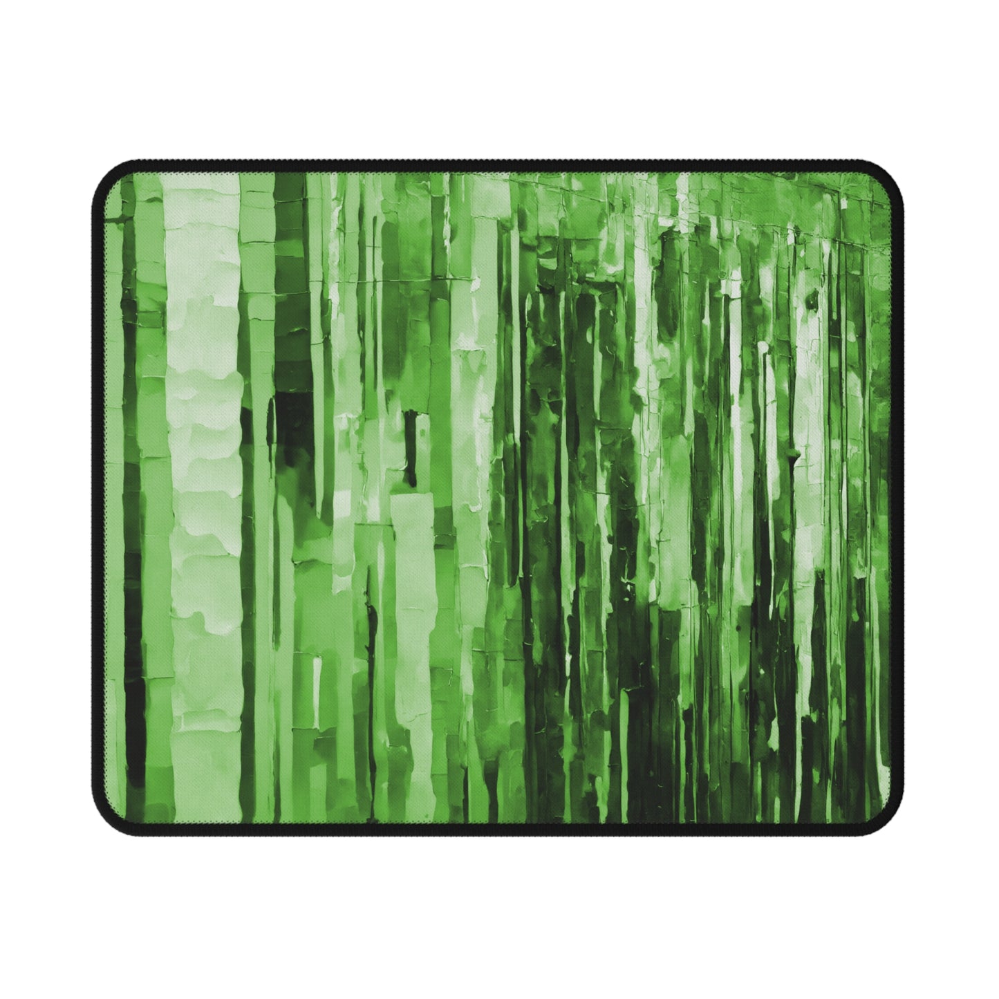 Striped Mint Pastel Non-Slip Gaming Mouse Pad, 9.5" X 8" Rectangle