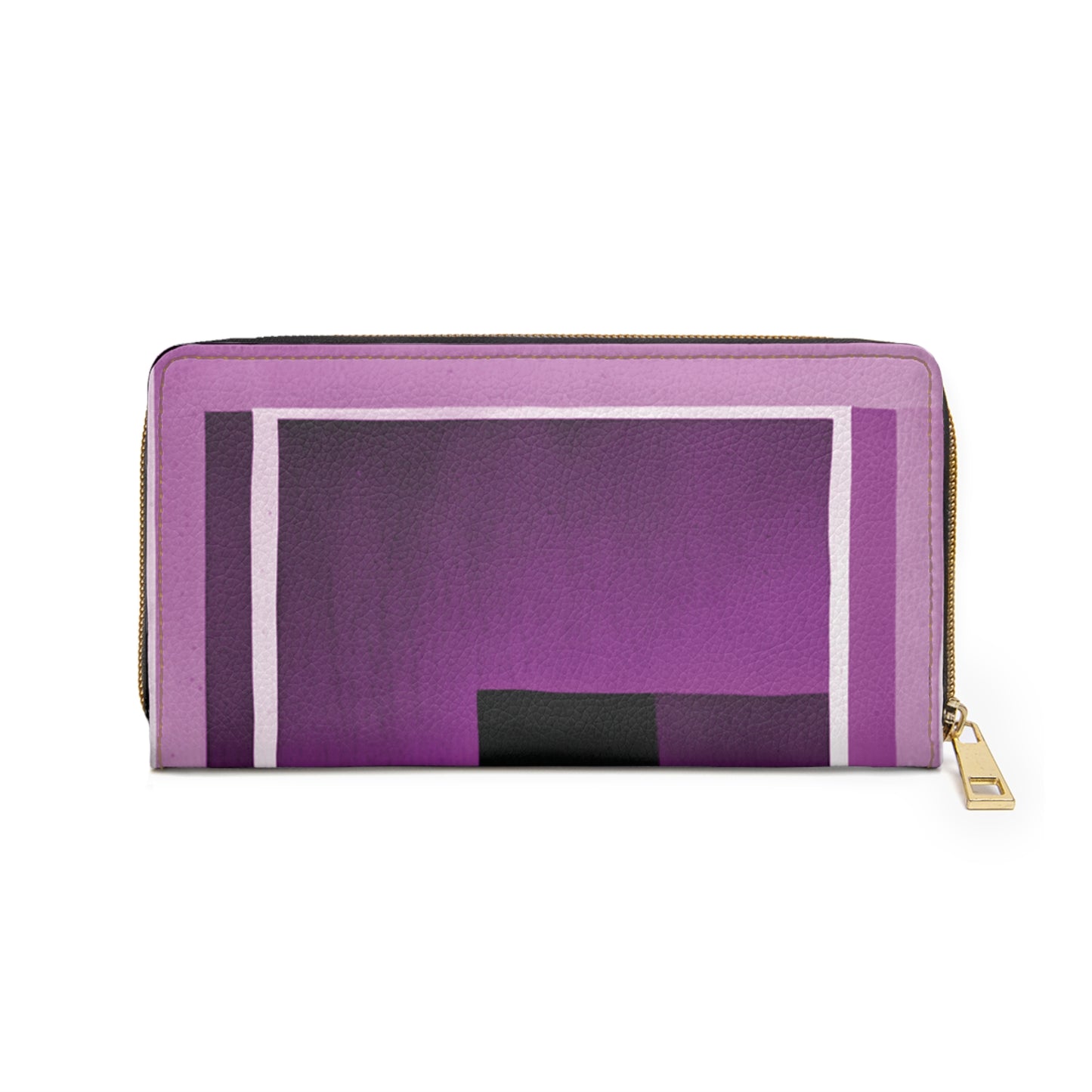 Magenta Shadow Elegant Abstract Zipper Wallet - Stylish & Functional Accessory for Everyday Use