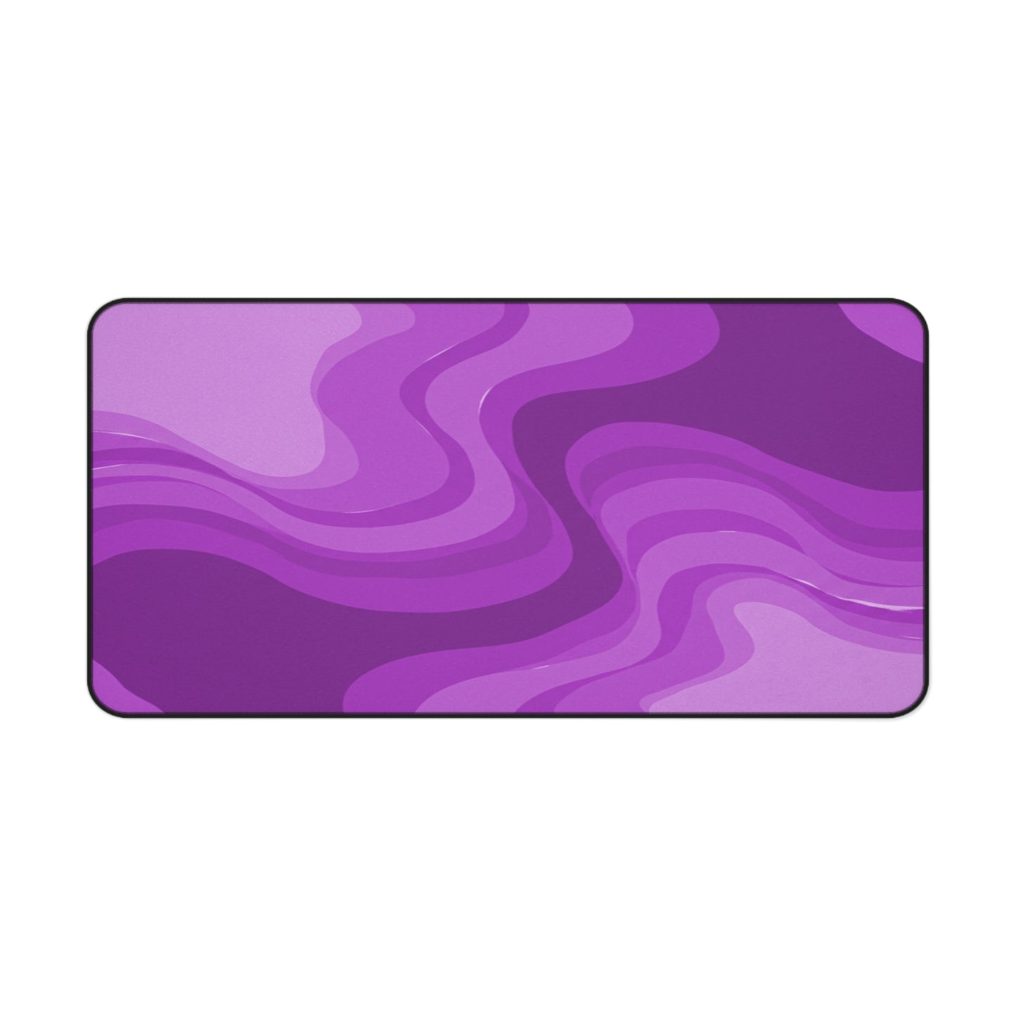 Wavey Purple Wavey 16" x 32" Desk Mat