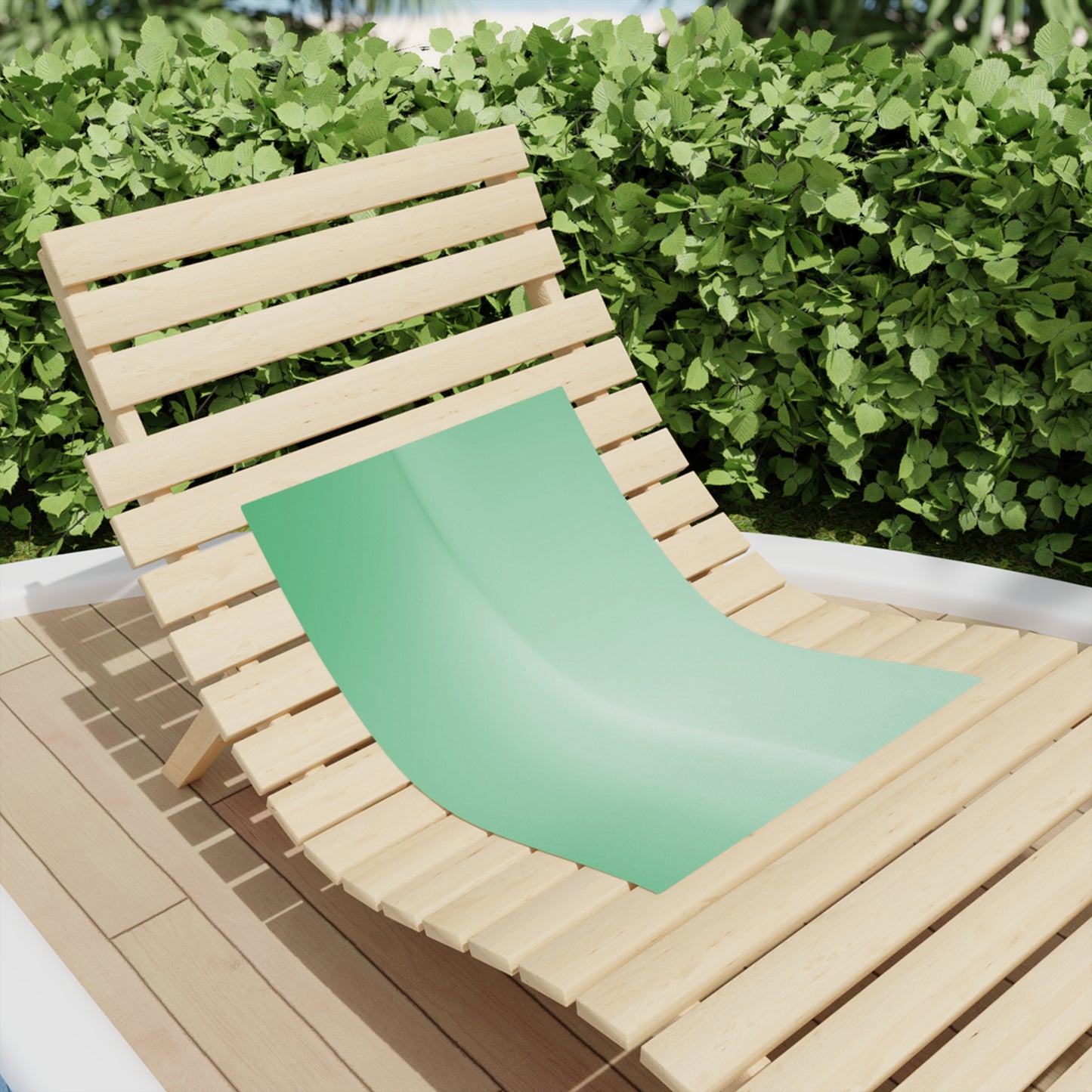 Mint Fade Beach Towel, 18" x 27"