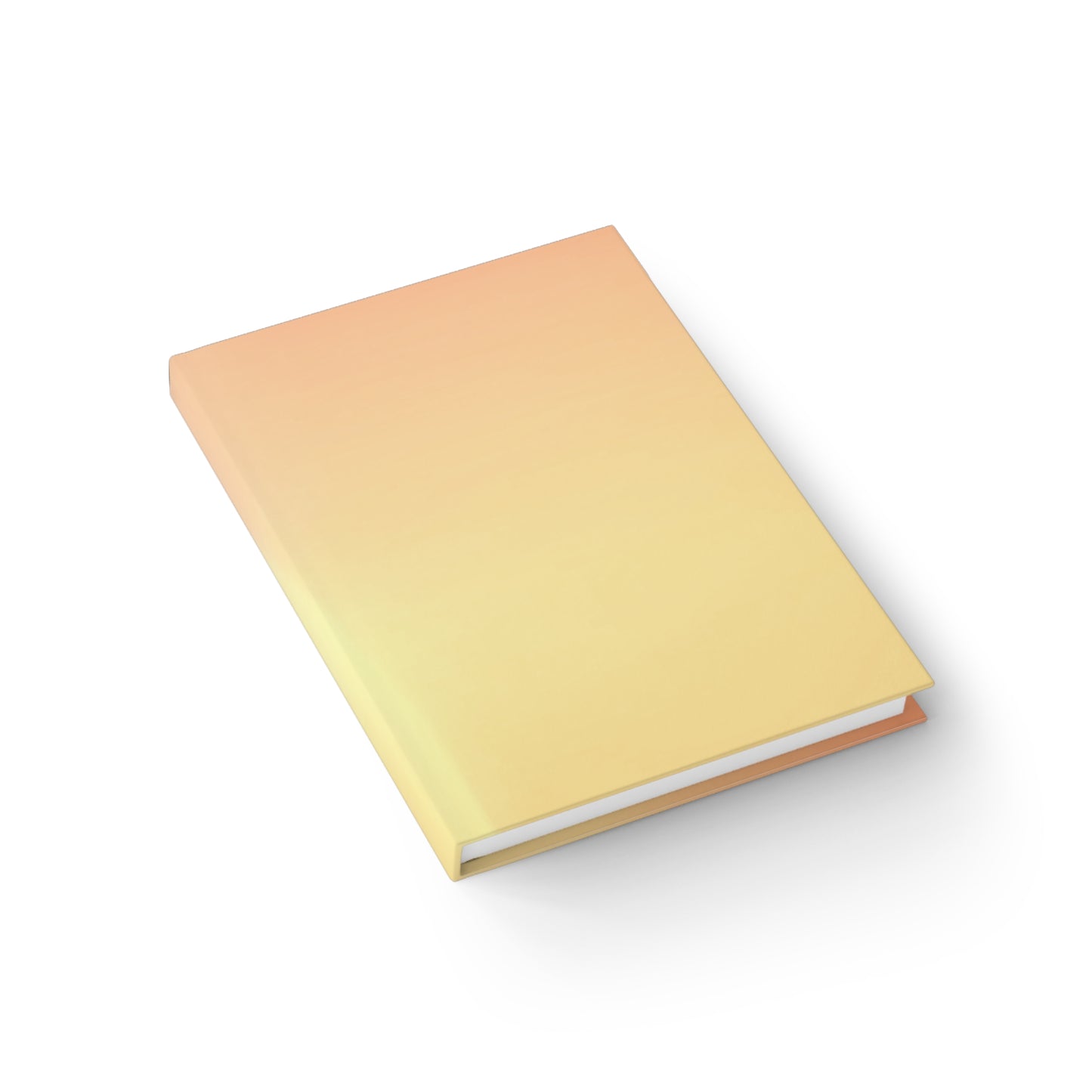 Hot Peach Fade 5" x 7" Journal - 128 Ruled Line pages